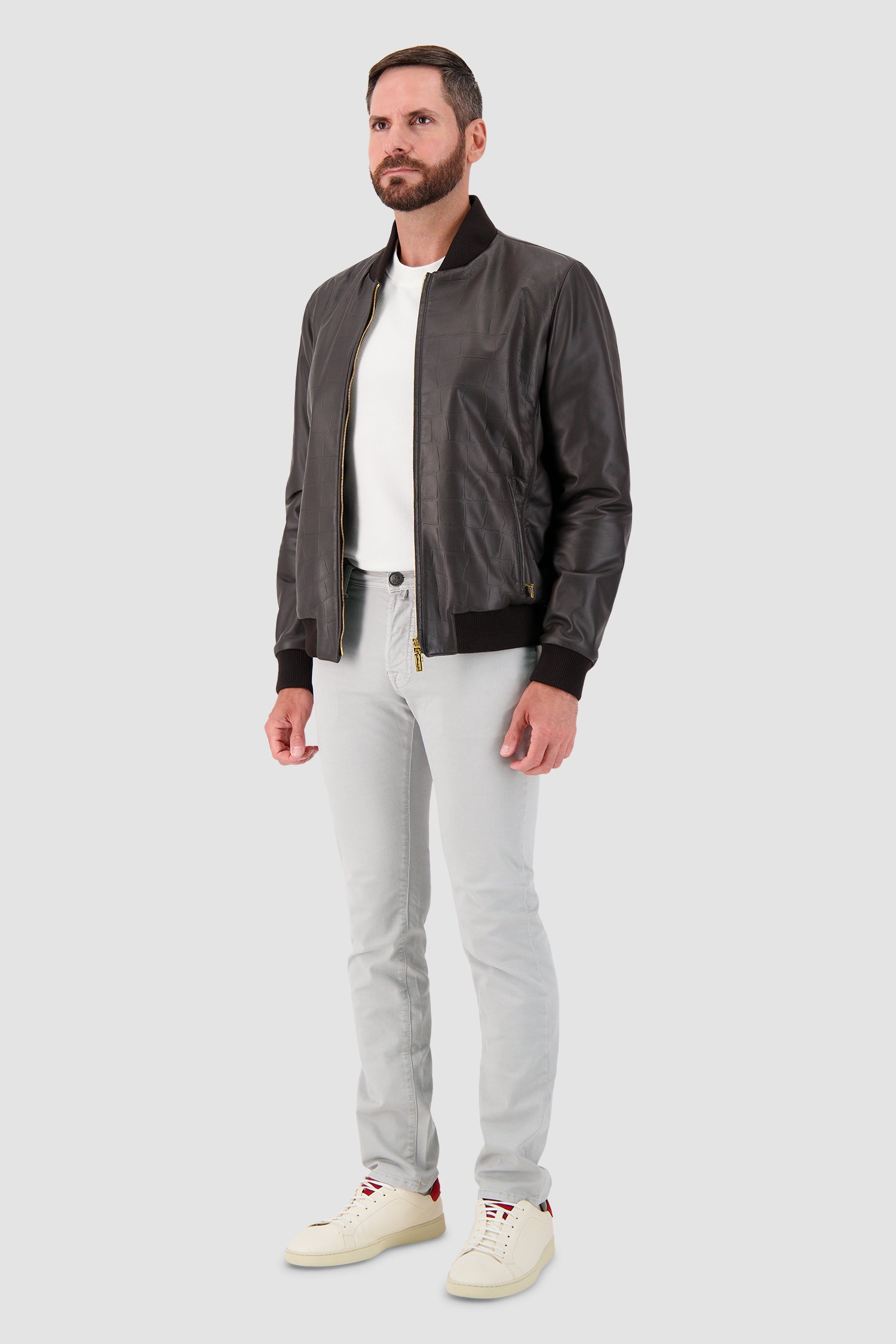 Blouson en cuir d'agneau Hettabretz