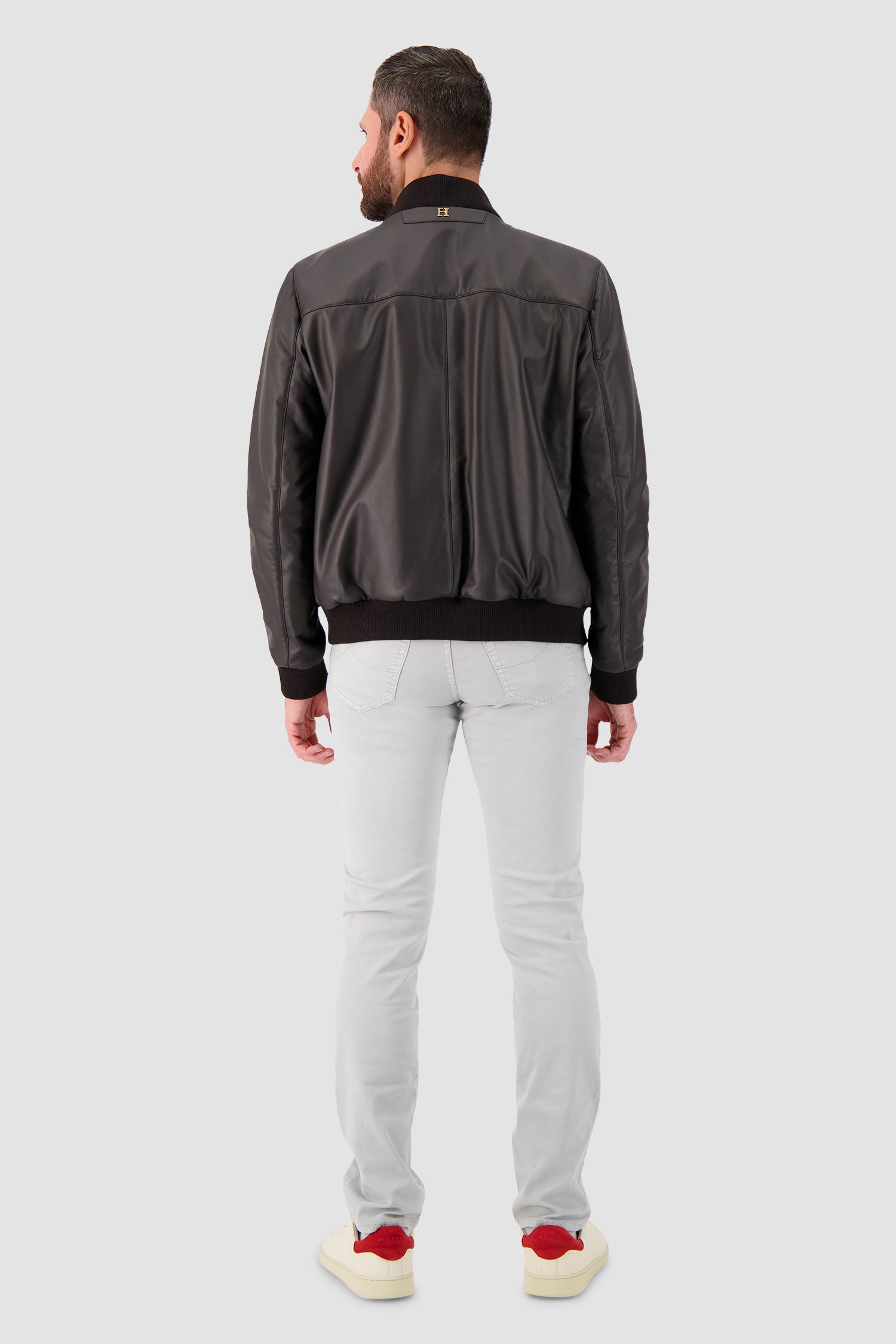 Blouson en cuir d'agneau Hettabretz