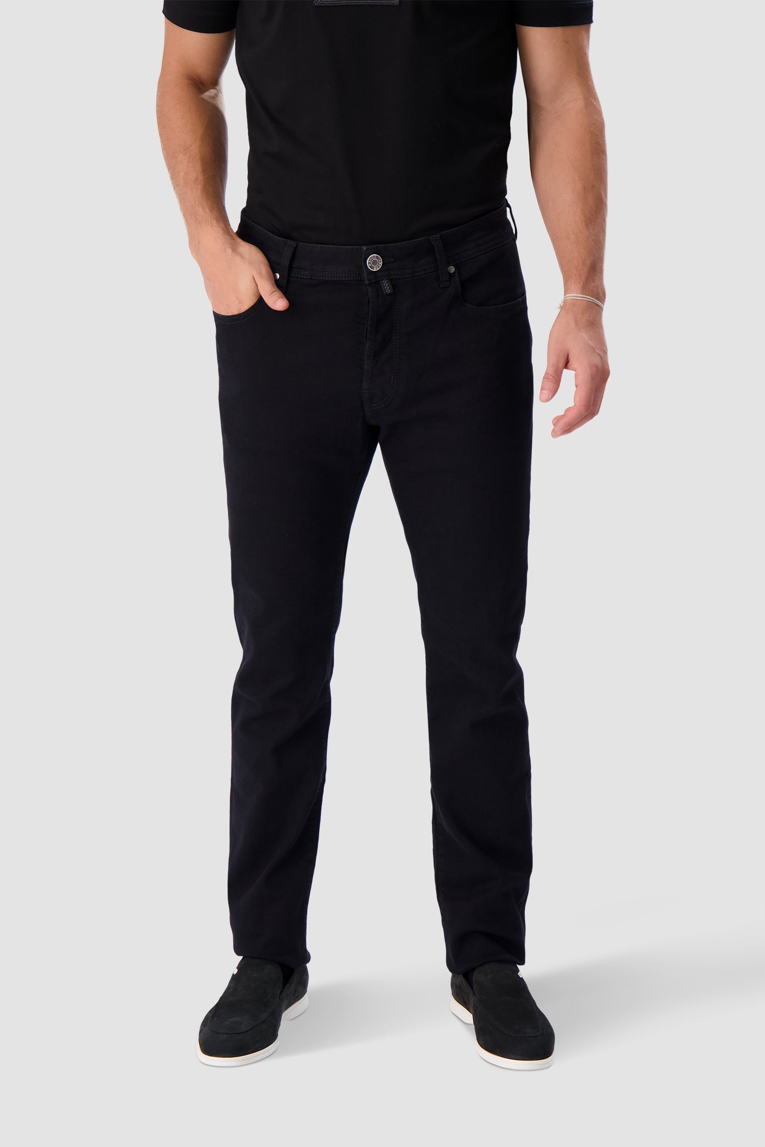 Jacob Cohen Black Slim Fit Bard Jeans