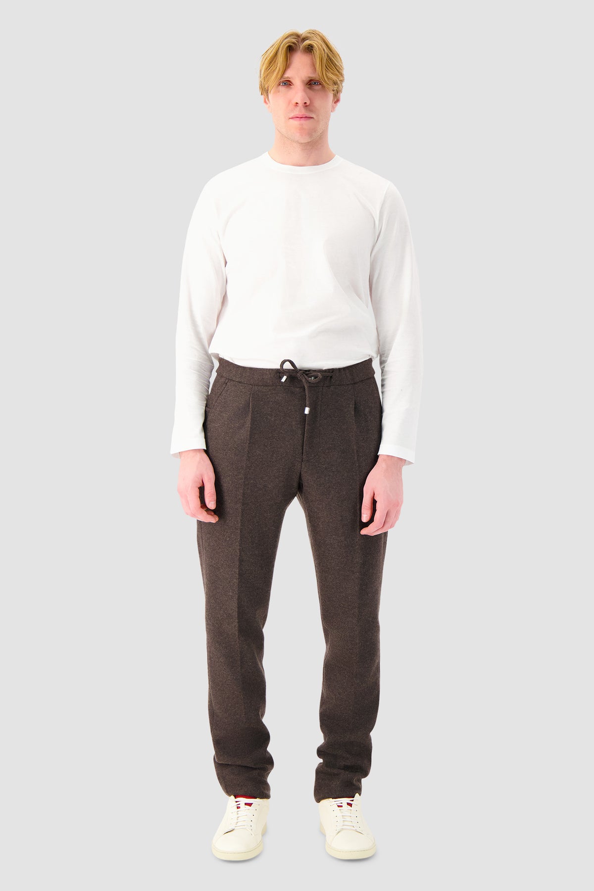 Mandelli Brown Cashmere Jogger