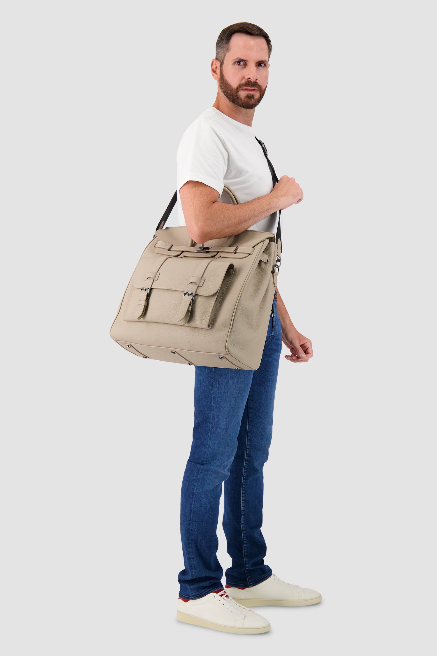 Sac de voyage en cuir Hettabretz