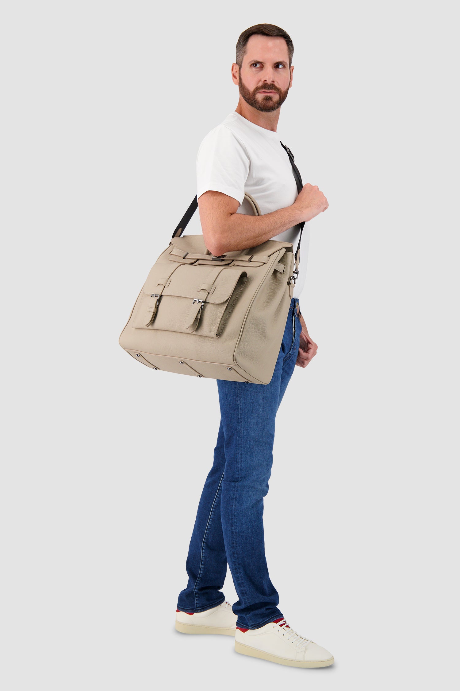 Sac de voyage en cuir Hettabretz