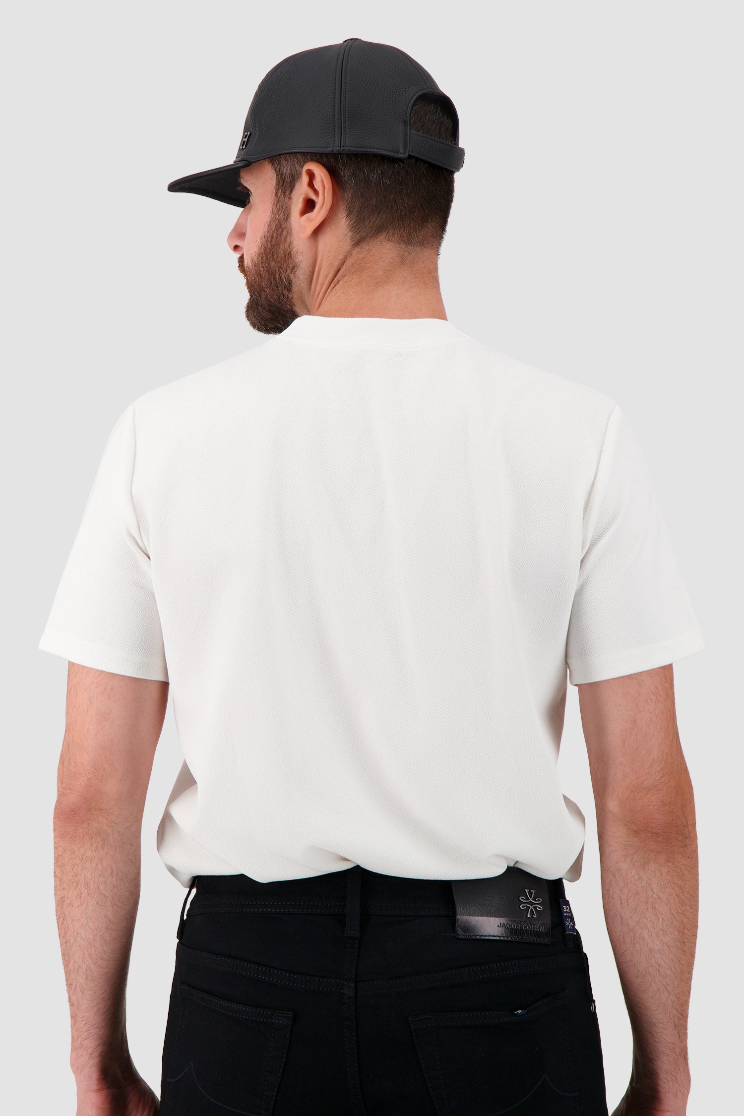 Hettabretz Black Leather Baseball Cap