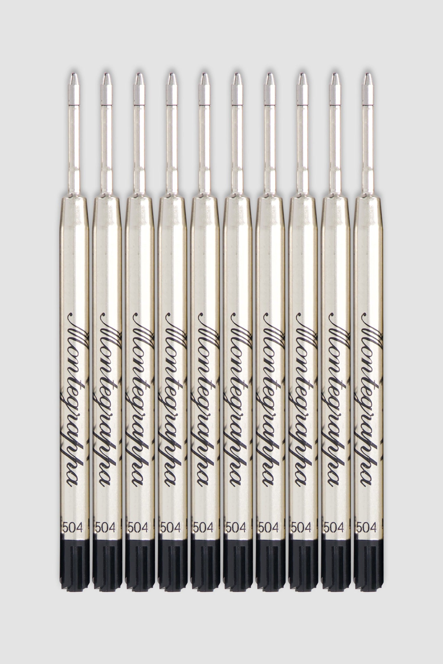 Montegrappa Ballpoint Pen Refills - 10 BP REFILLS L BROAD BLACK IA00BBTC