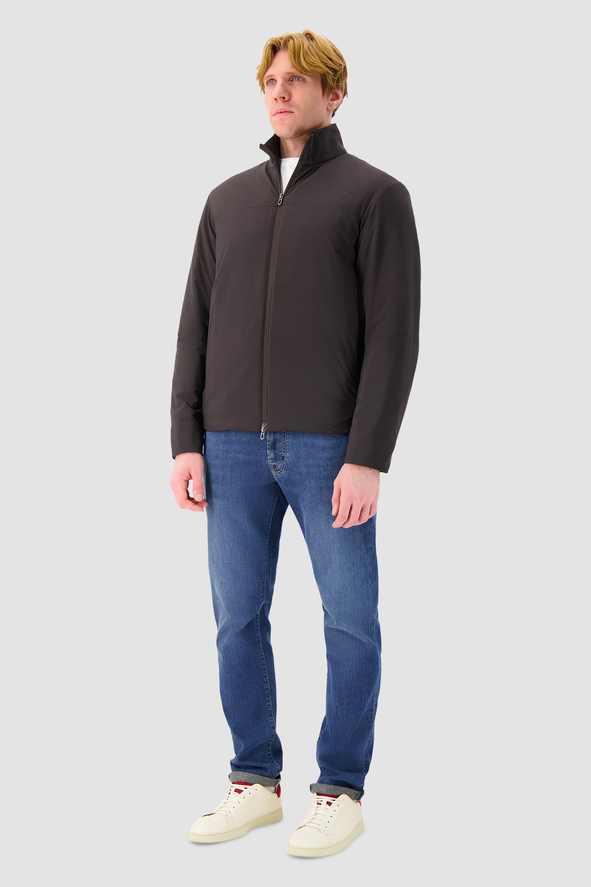 Sease Brown Virgin Wool Light Warmer Jacket