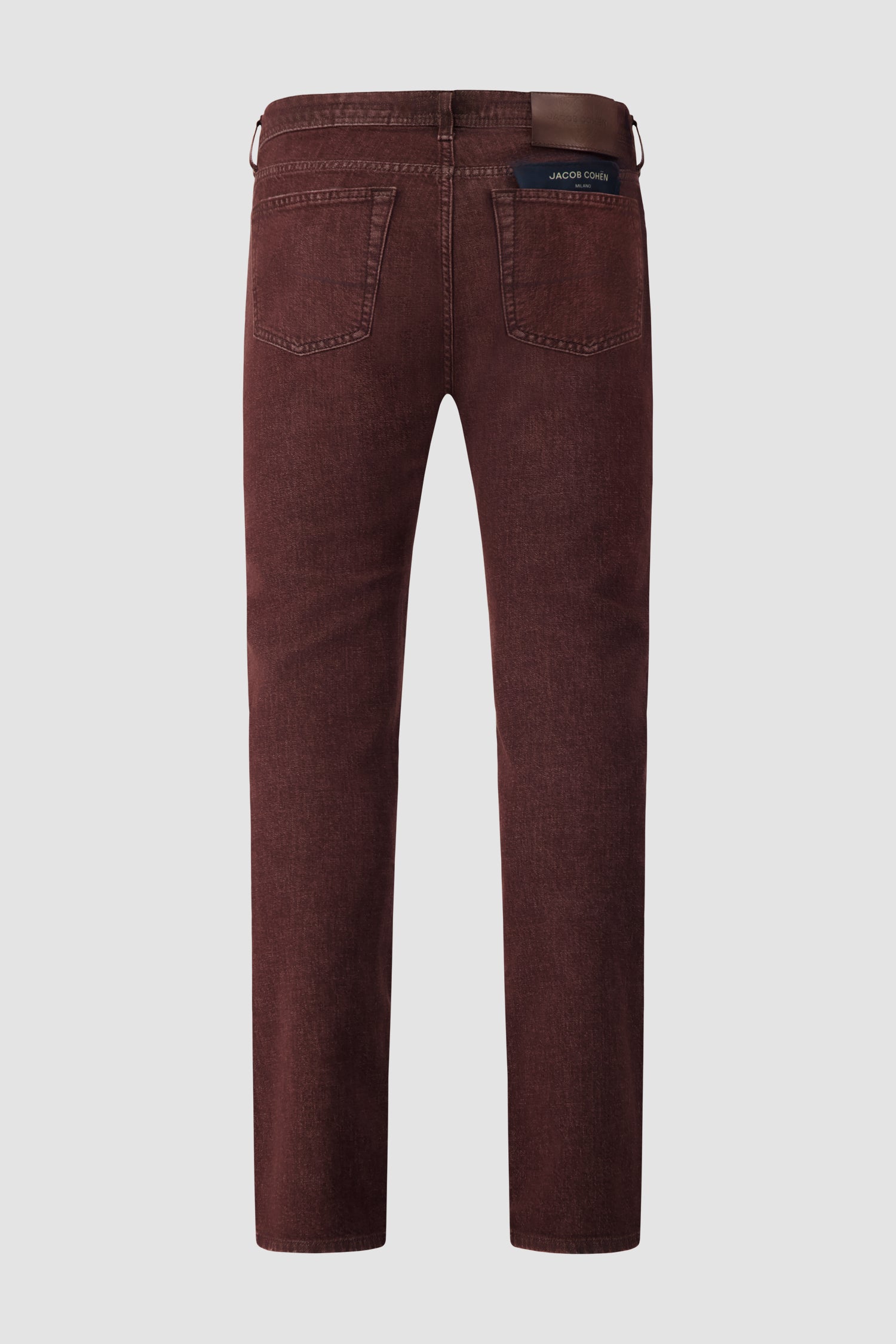 Jacob Cohen Burgundy Washed Denim Jeans