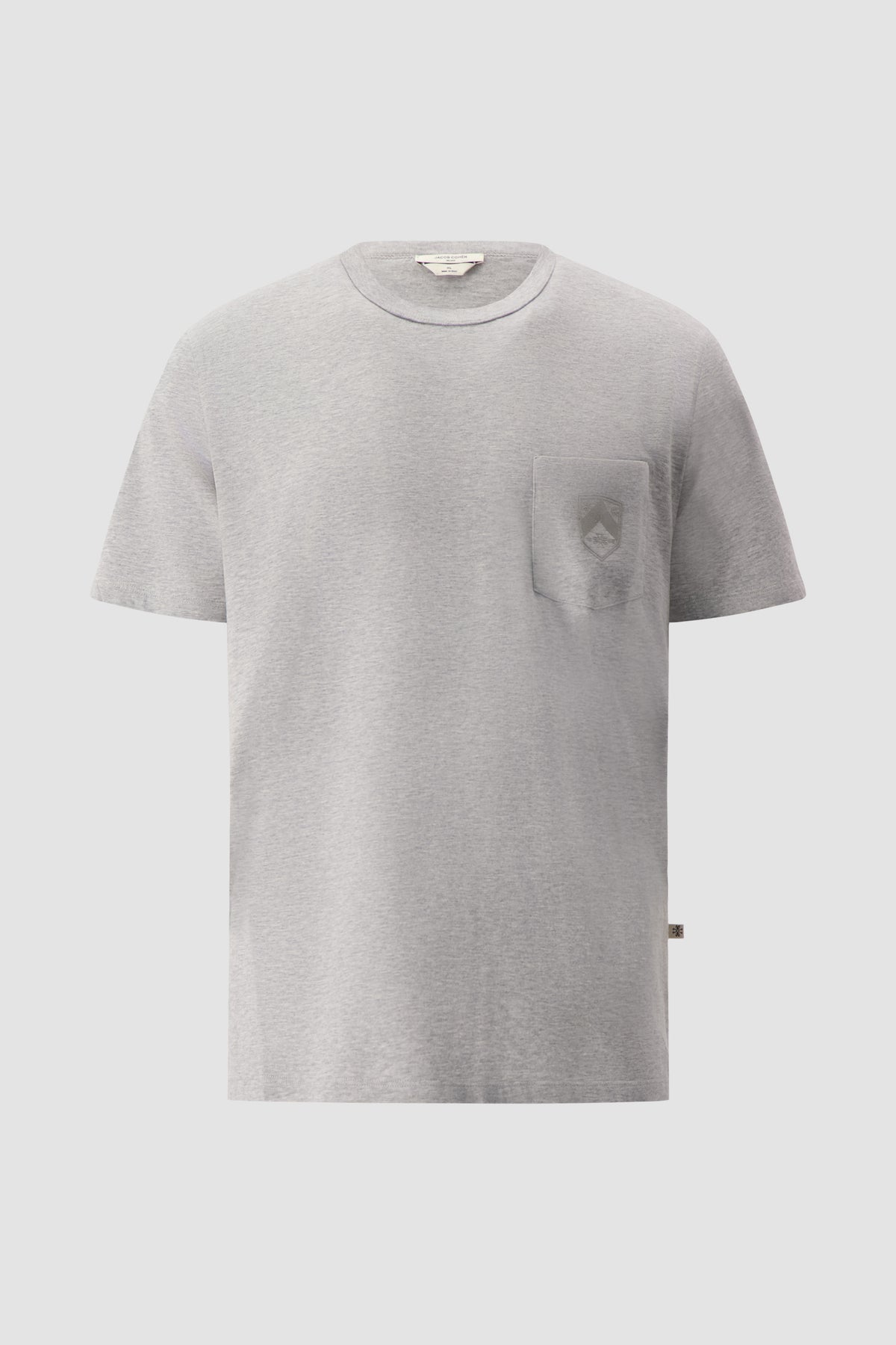 Jacob Cohen Grey Cotton Embroidered Crest T-Shirt