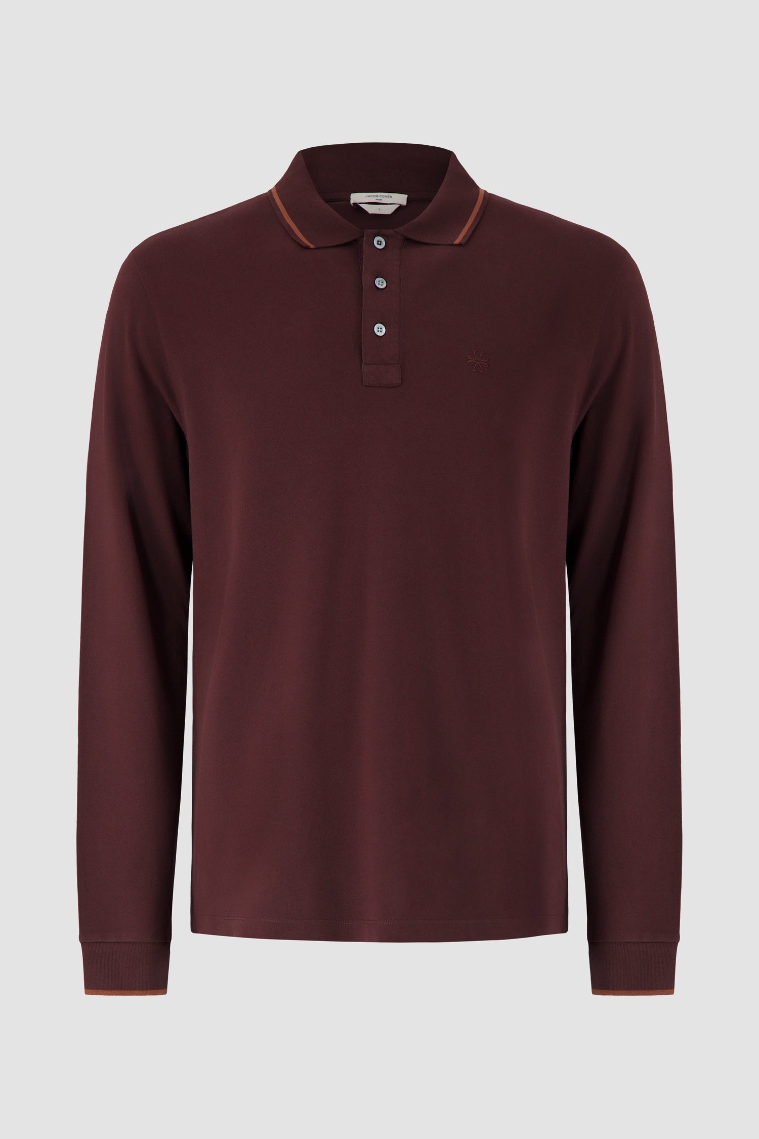 Jacob Cohen Red Long Sleeve Manica Lunga Polo