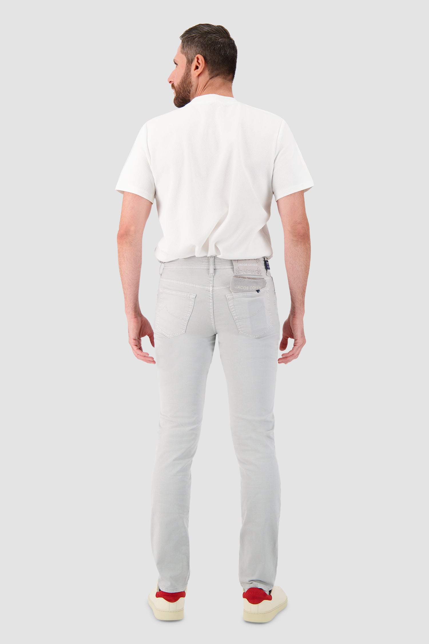 Jacob Cohen Slim Fit Bard Trousers Grey