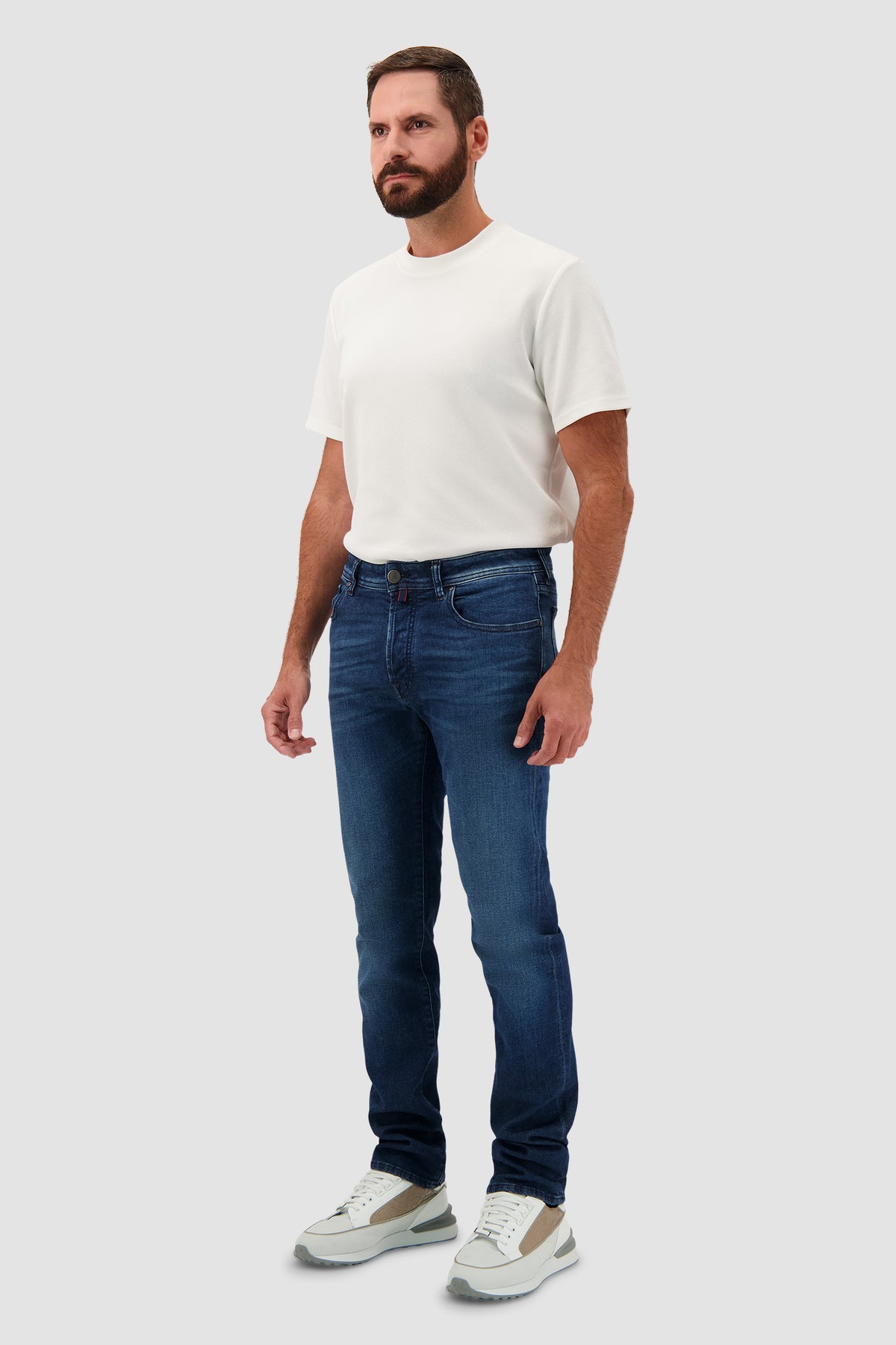 Jacob Cohen Medium Blue Washed Stretch Denim Jeans