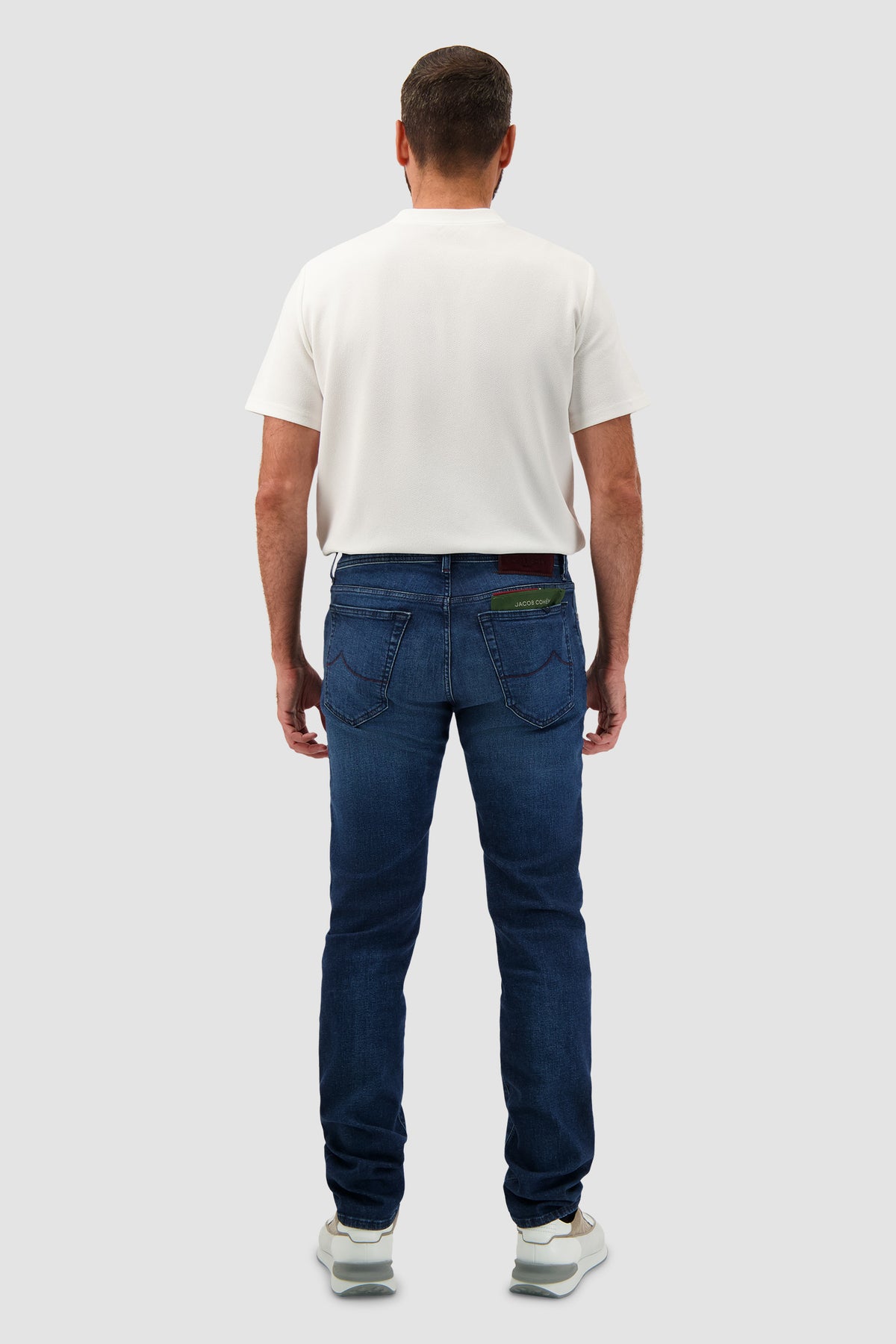 Jacob Cohen Medium Blue Washed Stretch Denim Jeans