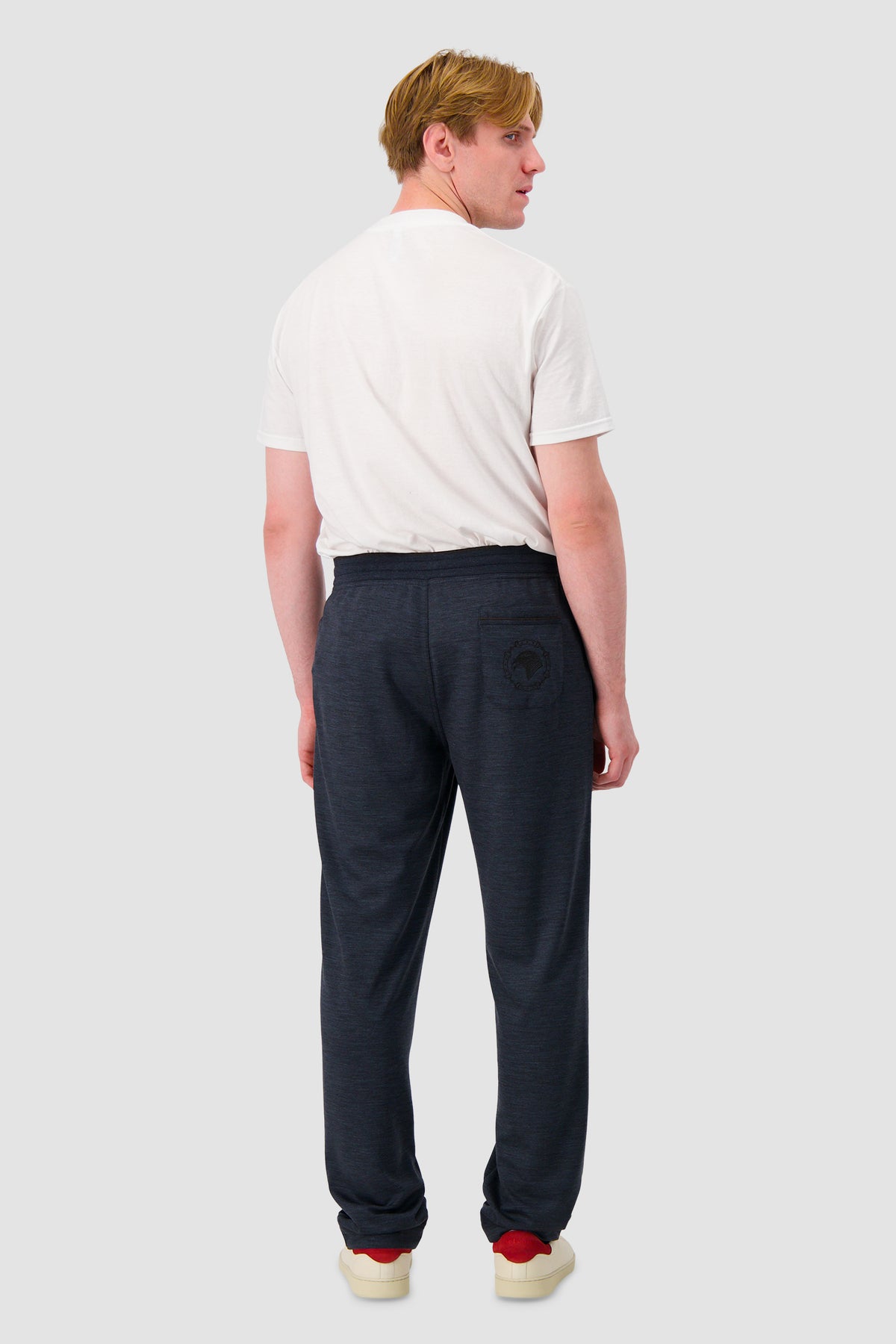 Stefano Ricci Navy Wool Knit Track Pants