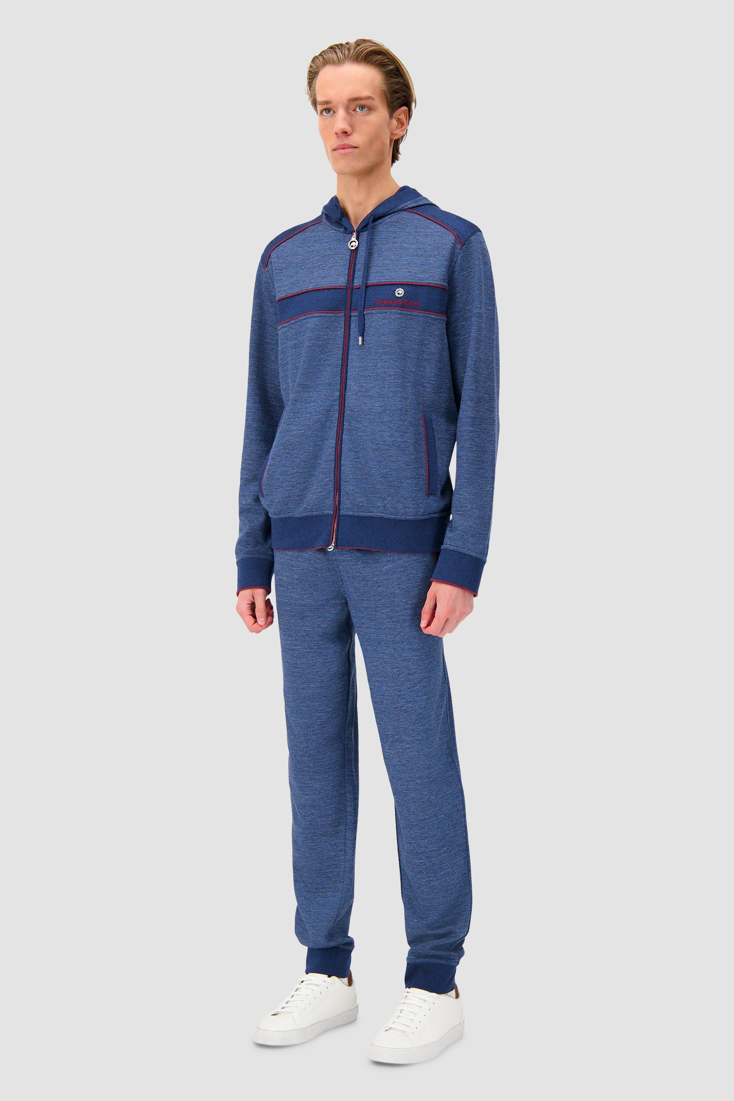 Sweat-shirt zippé à capuche Stefano Ricci