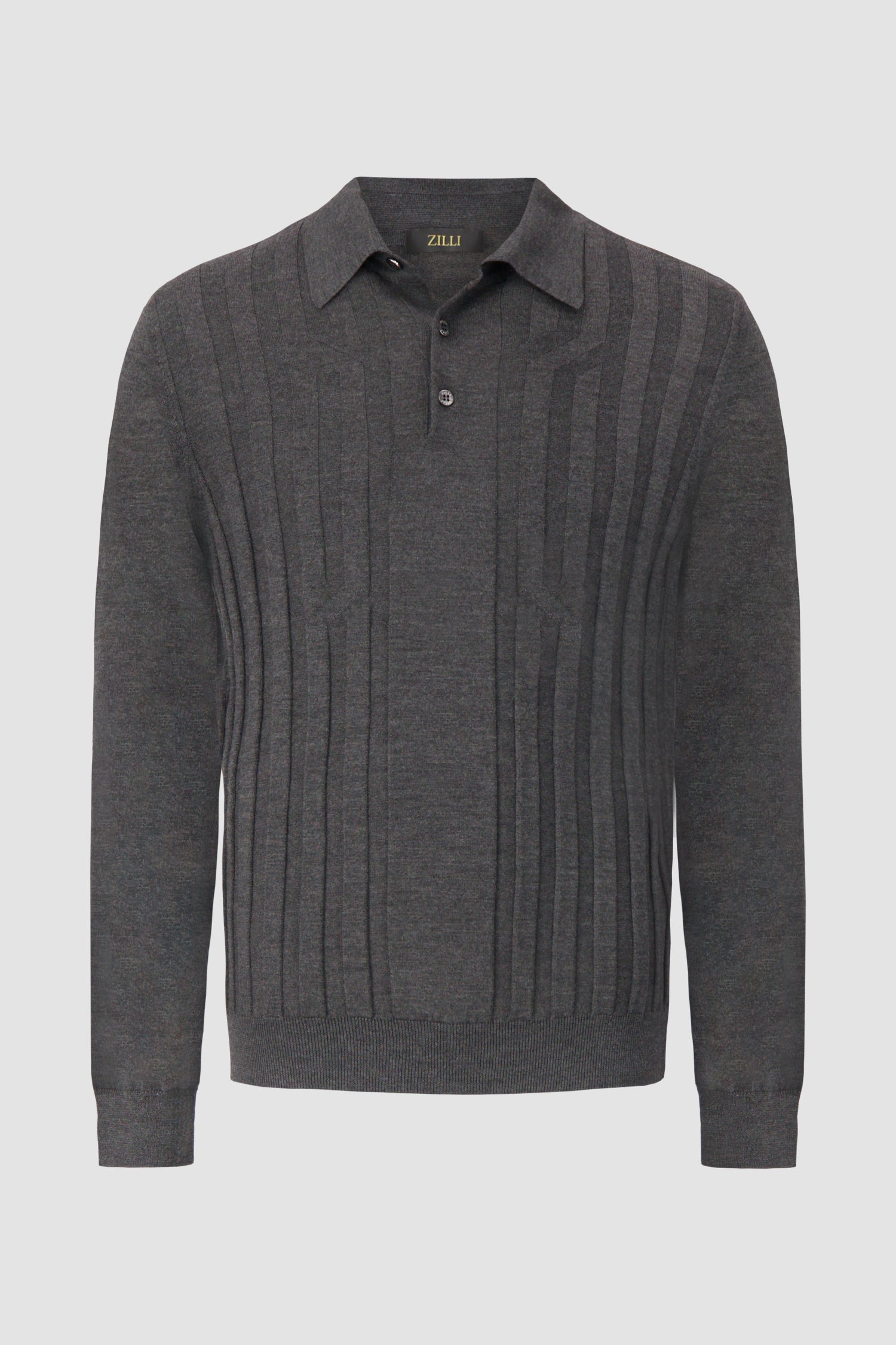 Zilli Dark Grey Buttoned Sweater