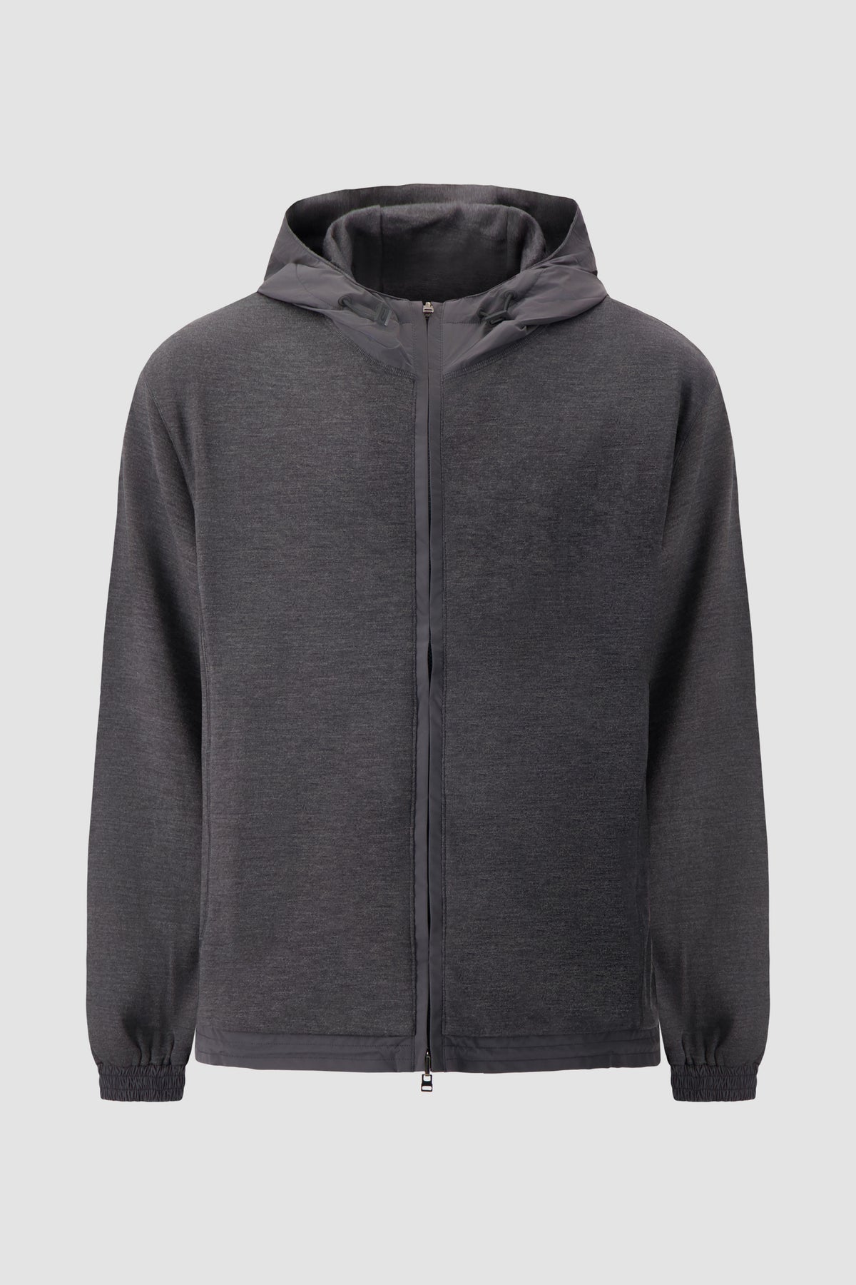 Sease Charcoal Virgin Wool Reversible Hoodie