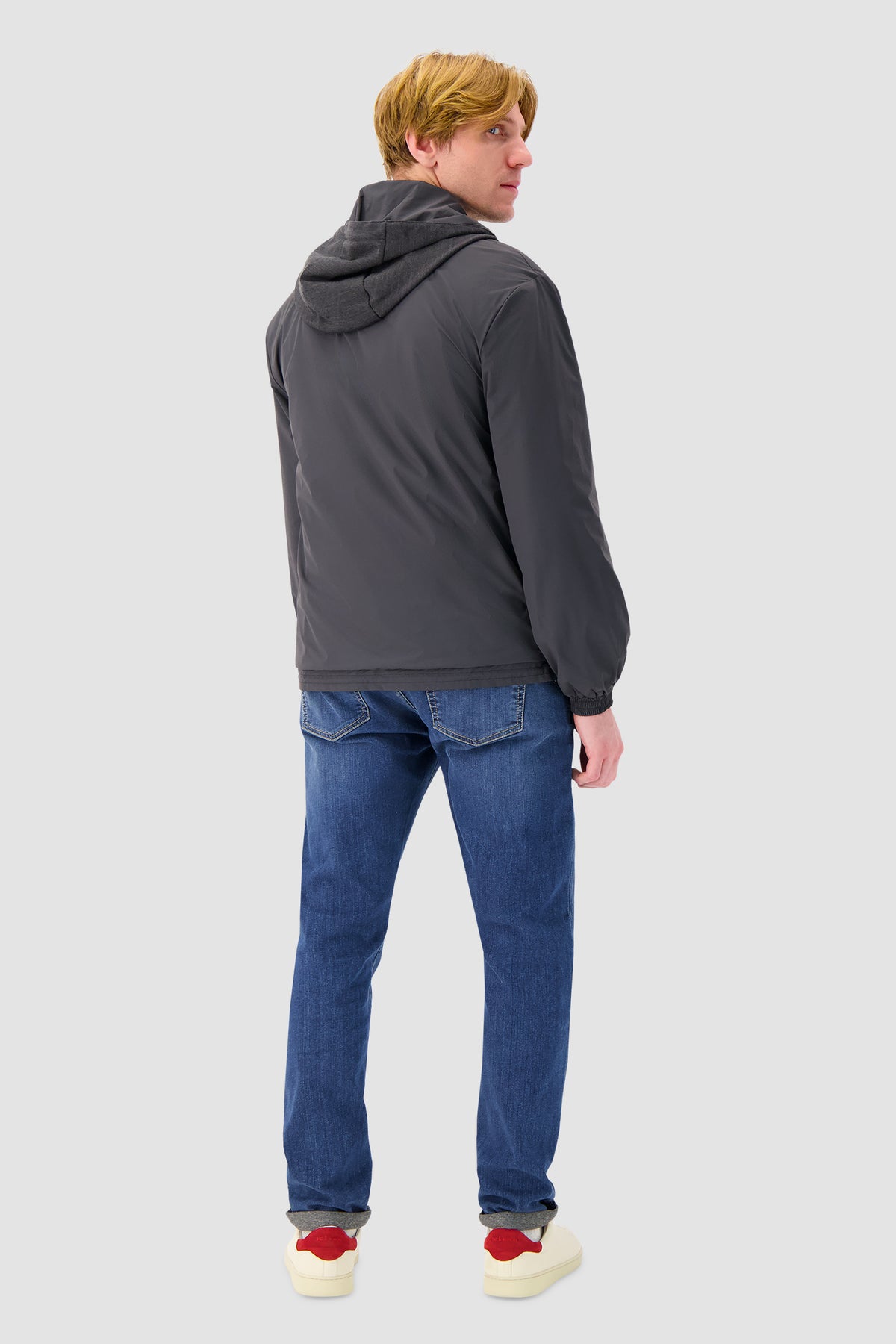 Sease Charcoal Virgin Wool Reversible Hoodie