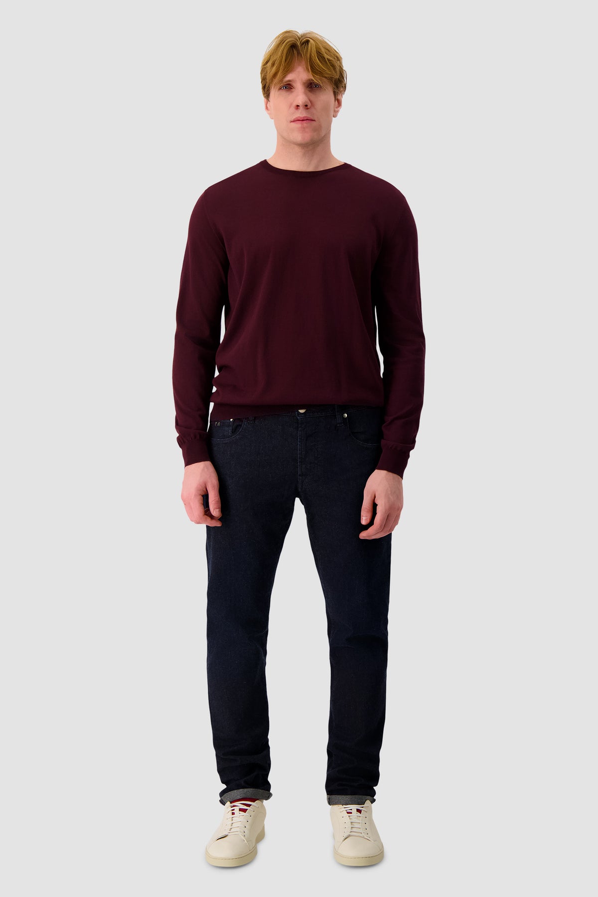 Zilli Burgundy Round Neck Sweater