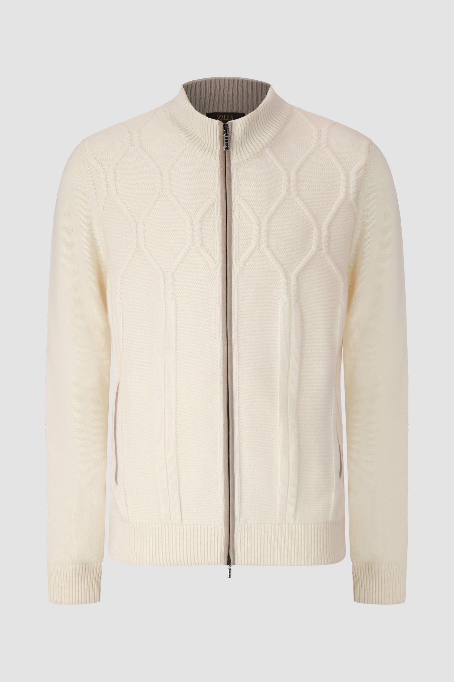 Zilli White Full Zip Sweater