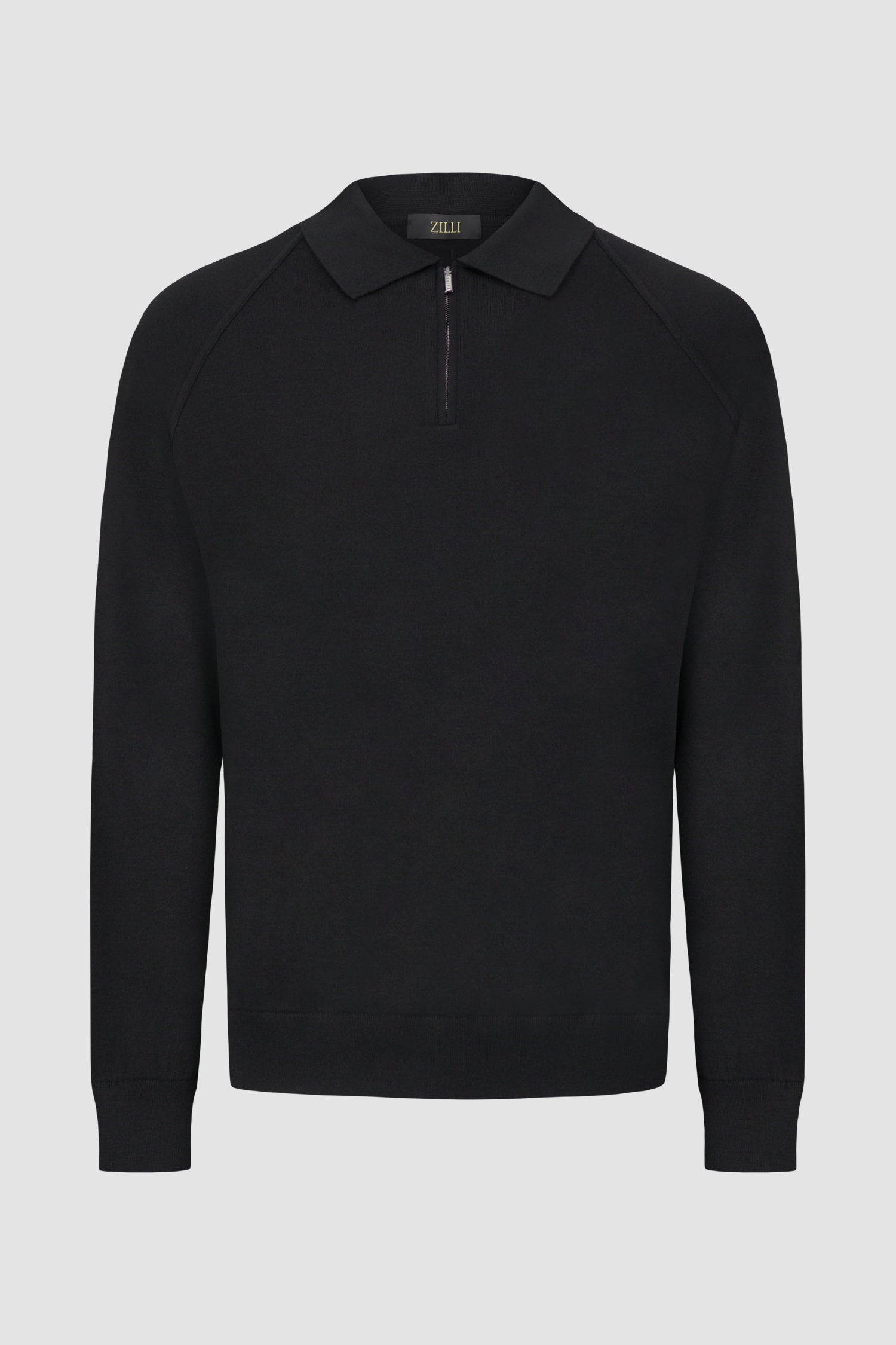 Zilli Black Zipped Collar Sweater