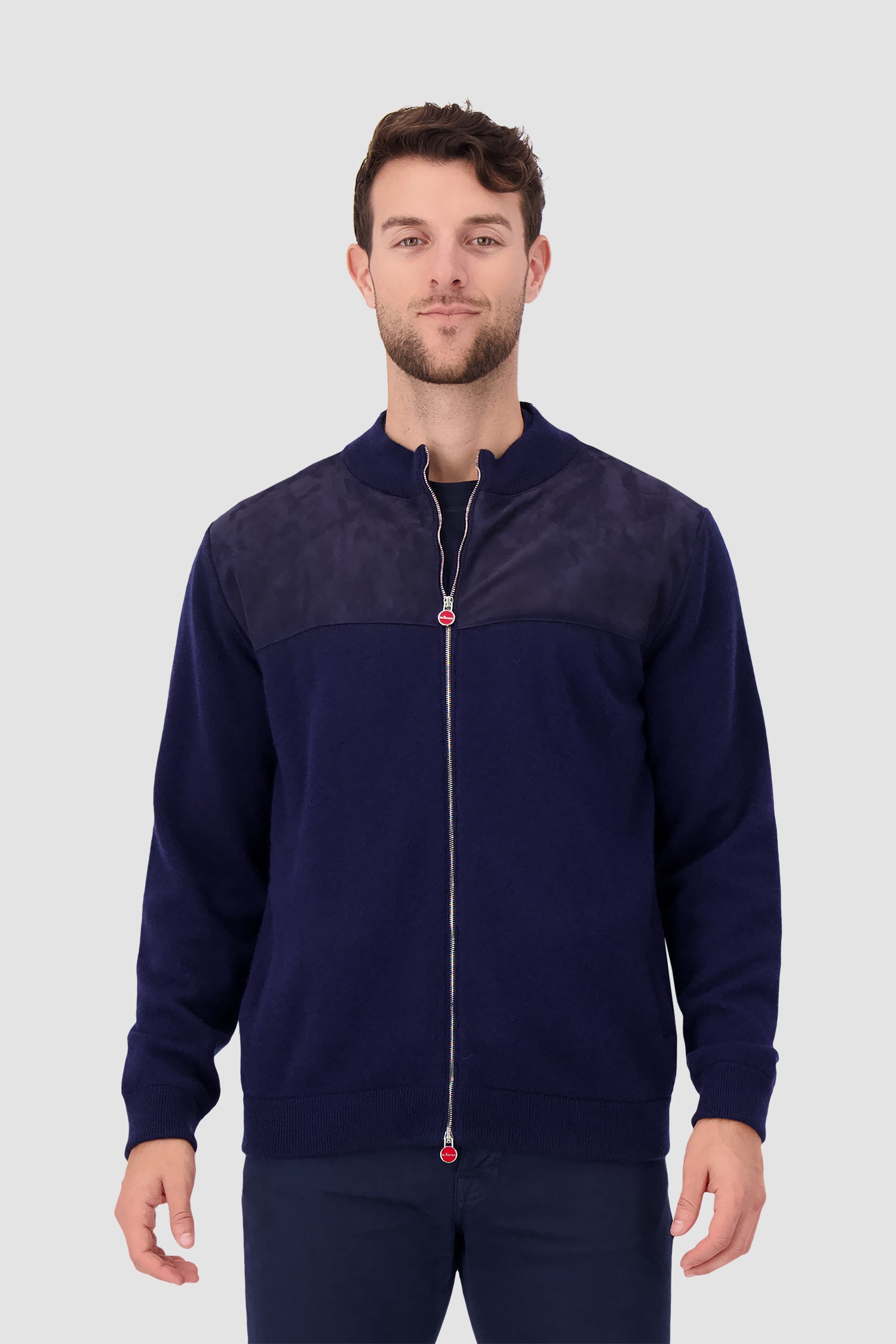 Kiton Navy Cardigan