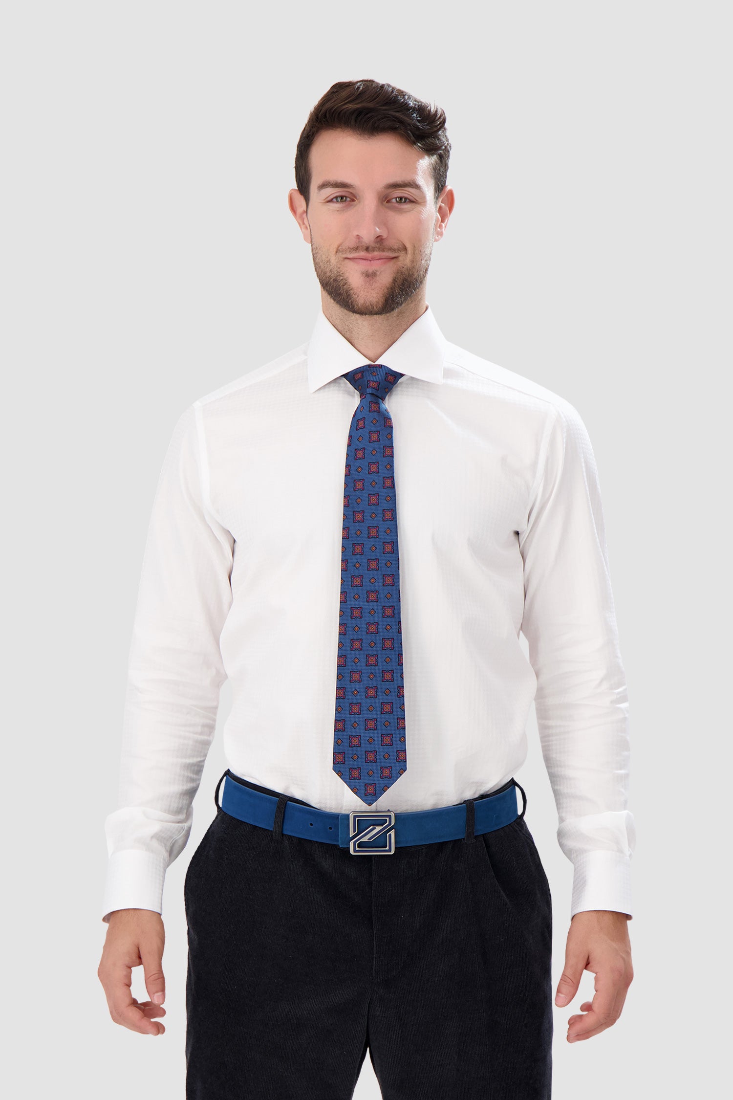 Kiton Navy Silk Tie