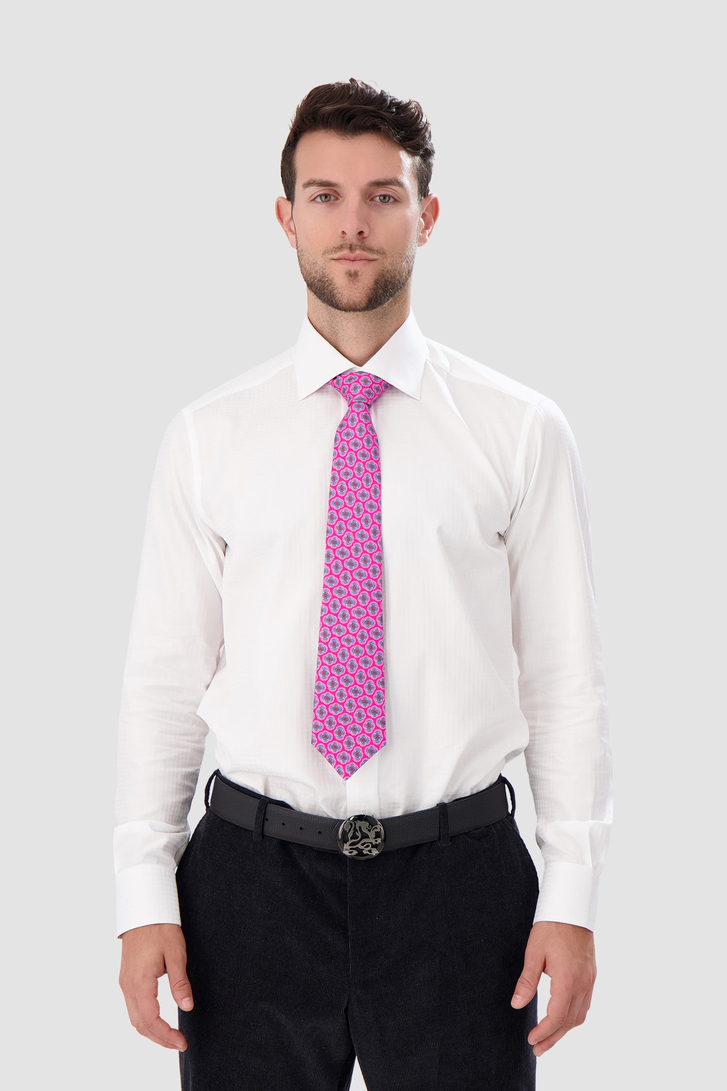 Kiton Pink Silk Tie