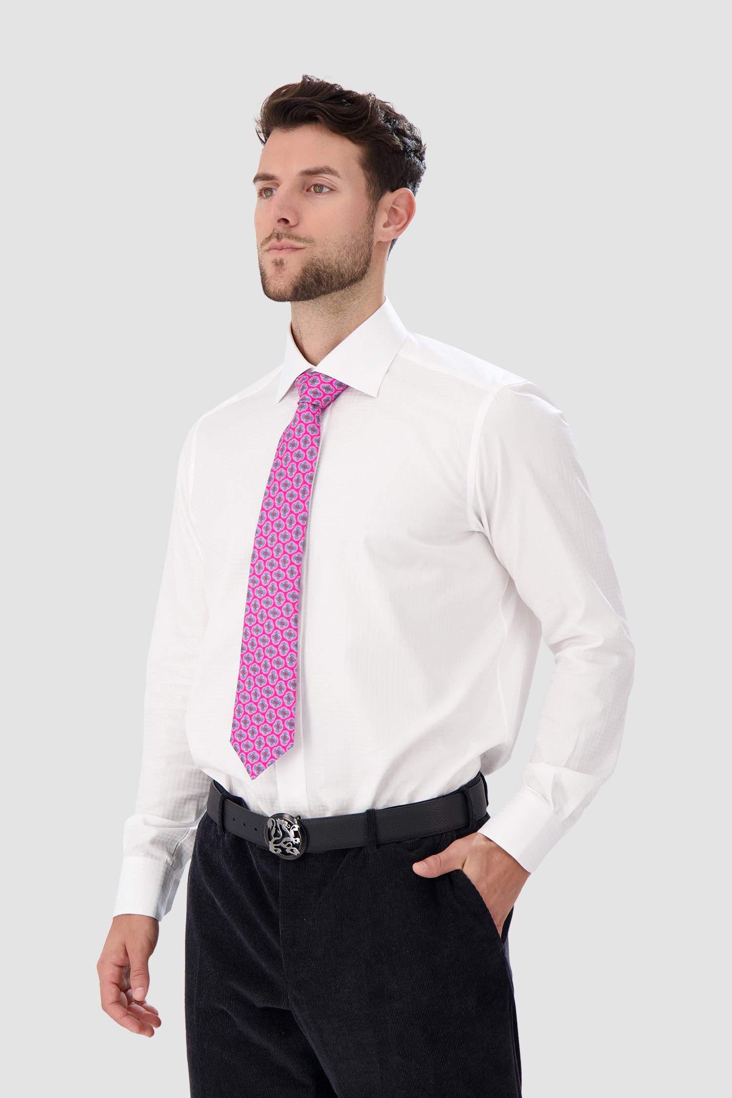 Kiton Pink Silk Tie