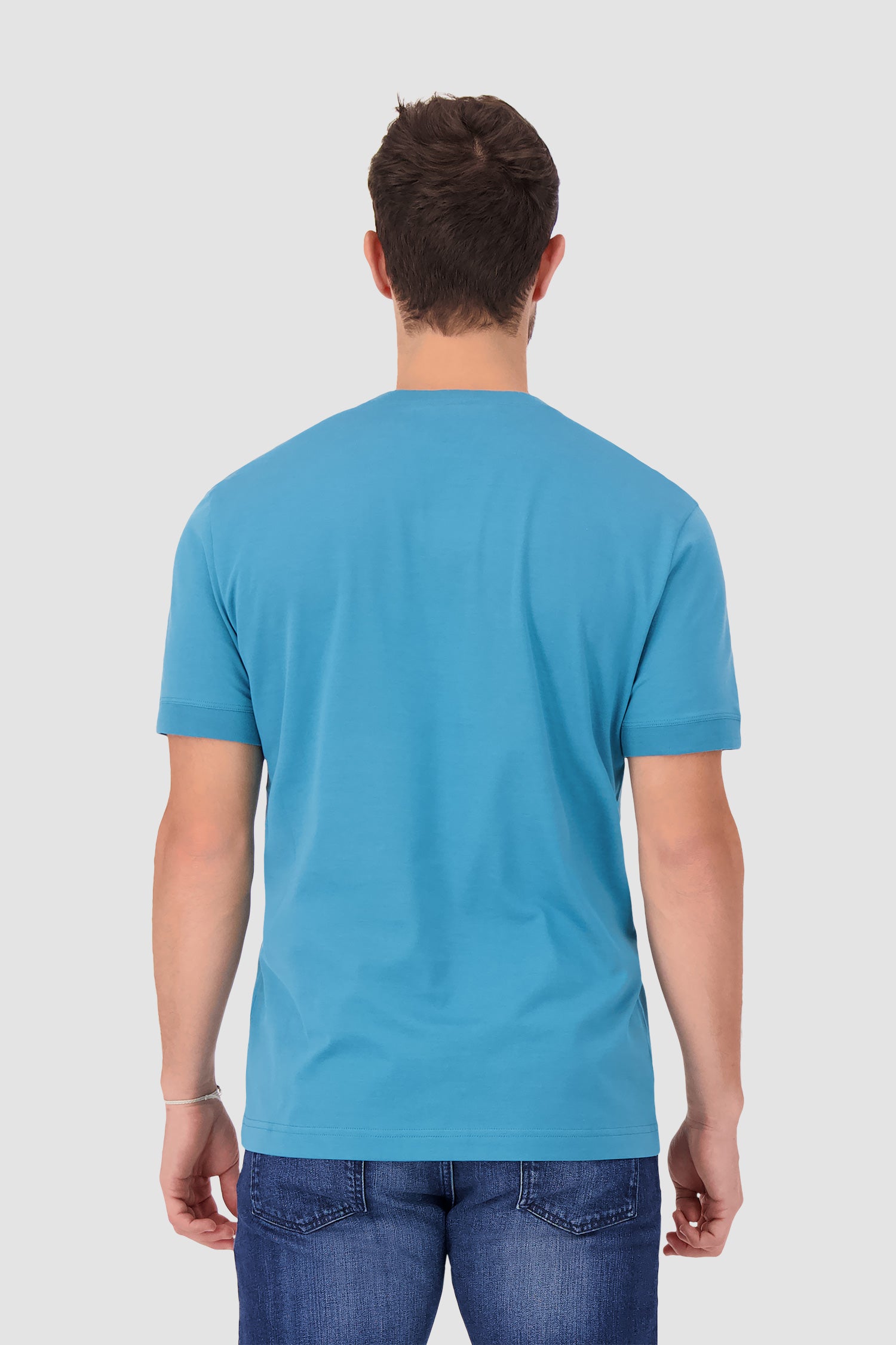 Kiton Turquoise Cotton T-Shirt