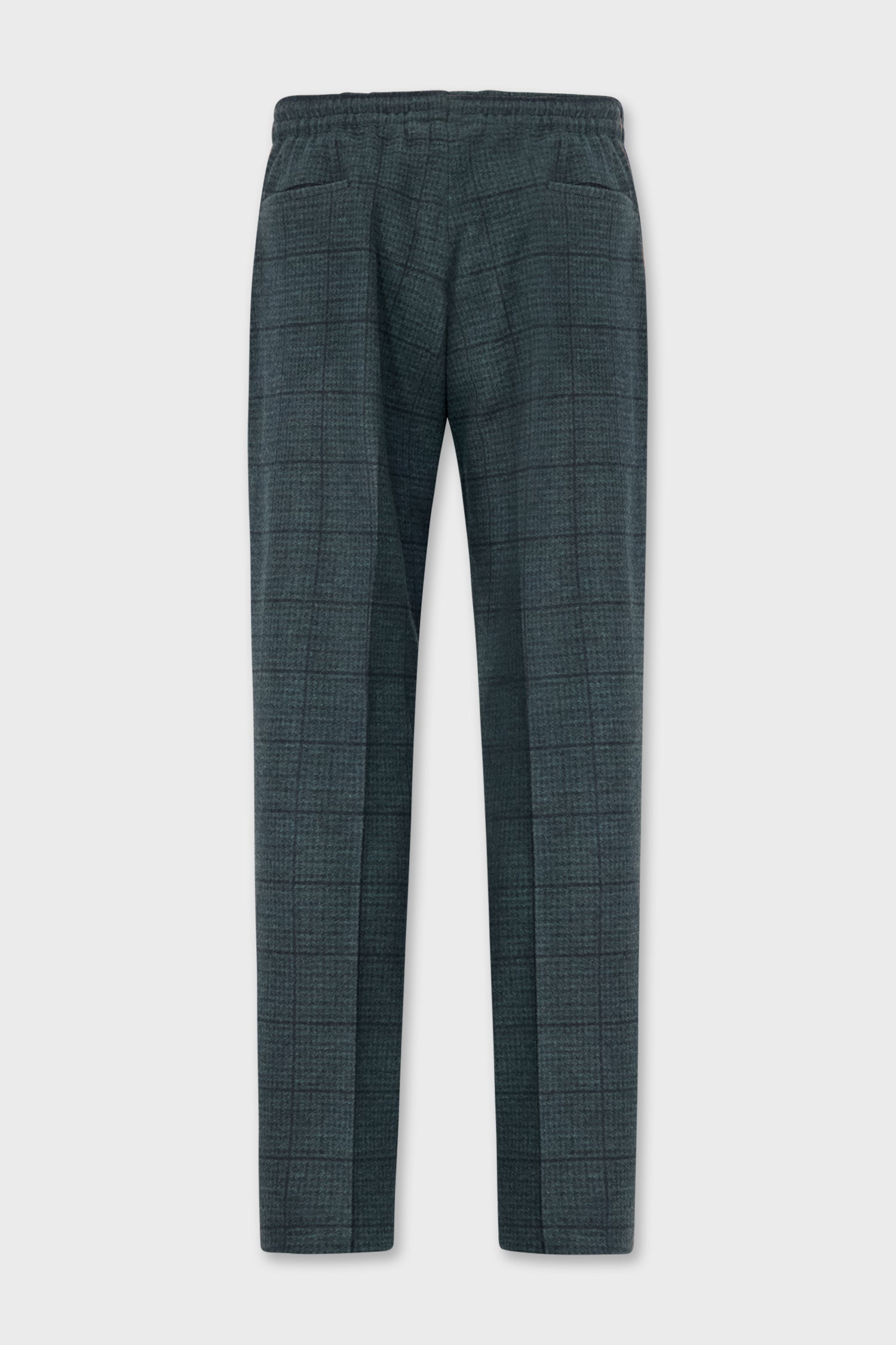 Kiton Green Plaid Trousers