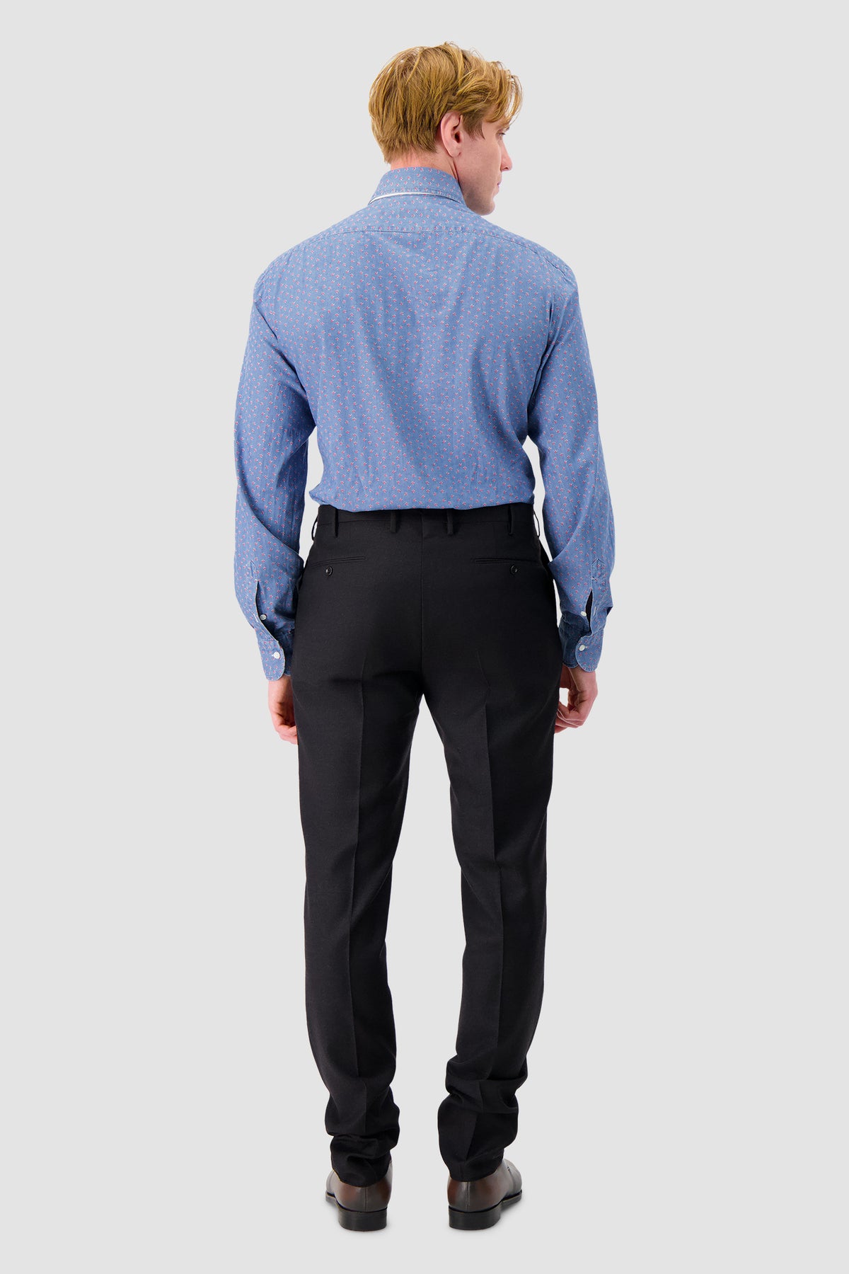 Barba Napoli Blue Denim Shirt