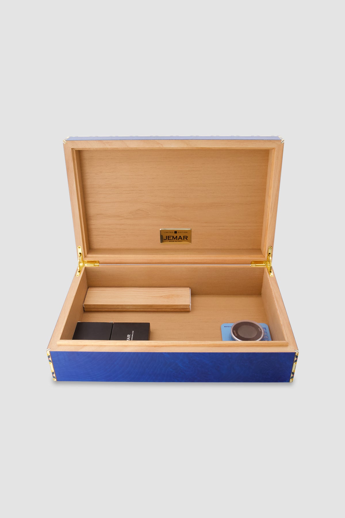 Jemar Blue Cigar Humidor