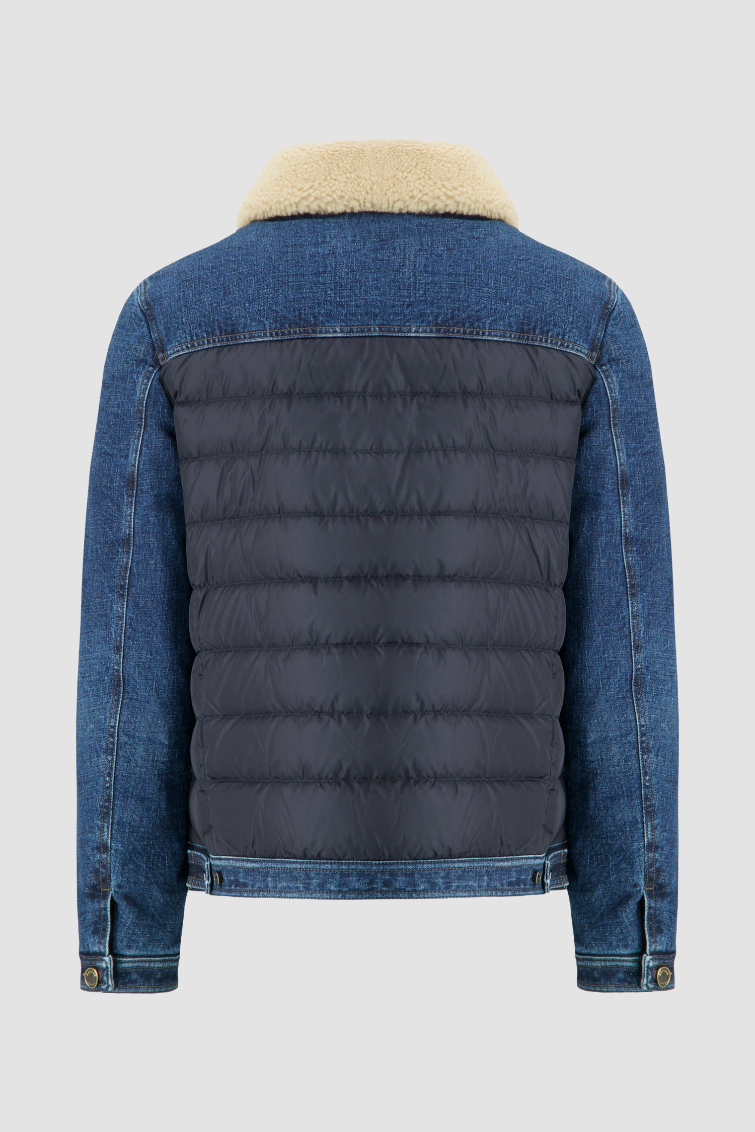 Moorer Blue MONDOR-FUR 104S Panelled Jacket