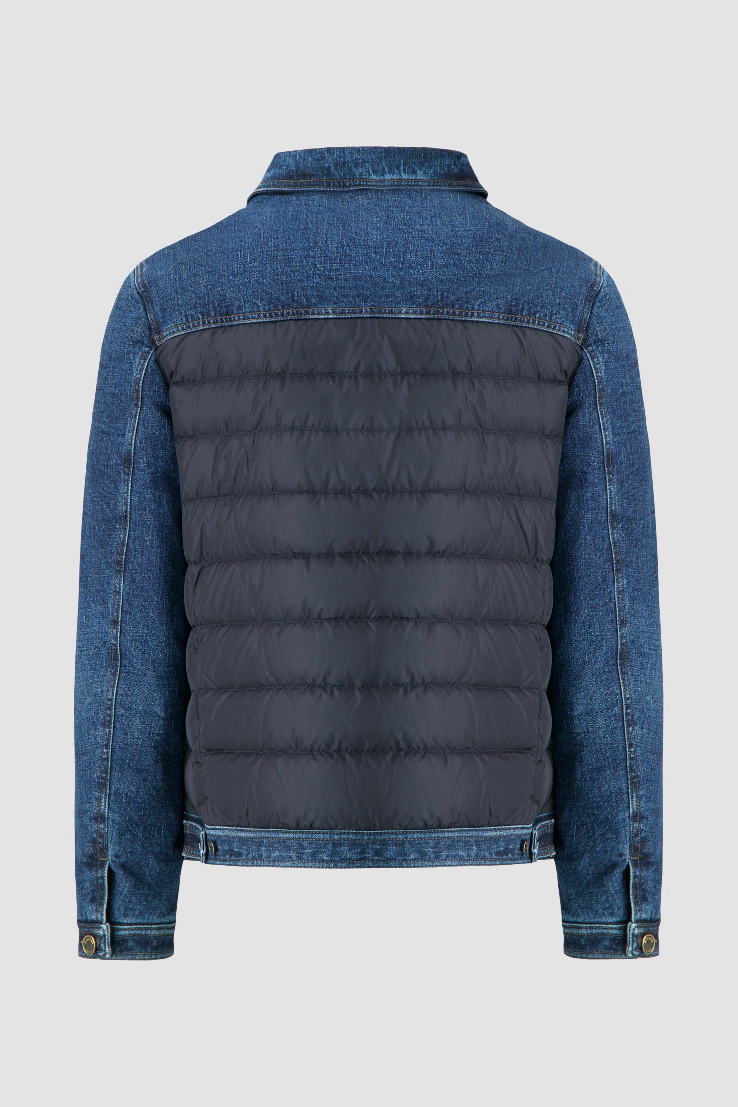 Moorer Blue MONDOR-FUR 104S Panelled Jacket