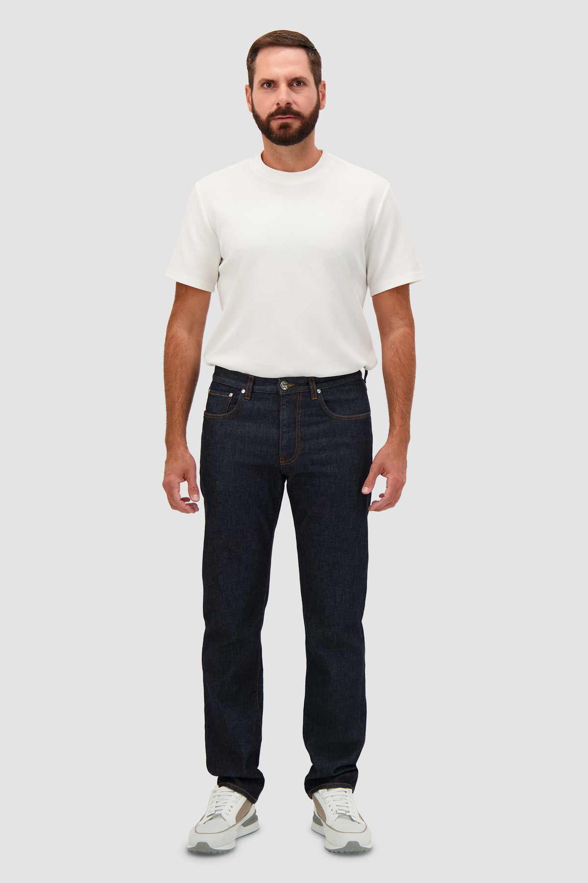 Marco Pescarolo Indigo Straight Leg Denim Jeans