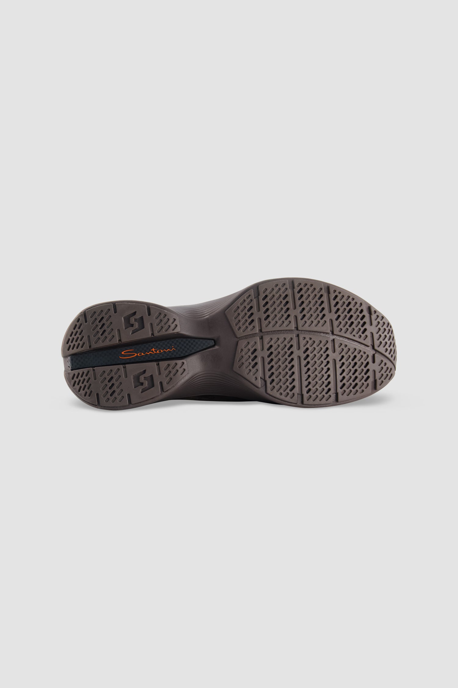 Santoni Brown Suede Sneaker
