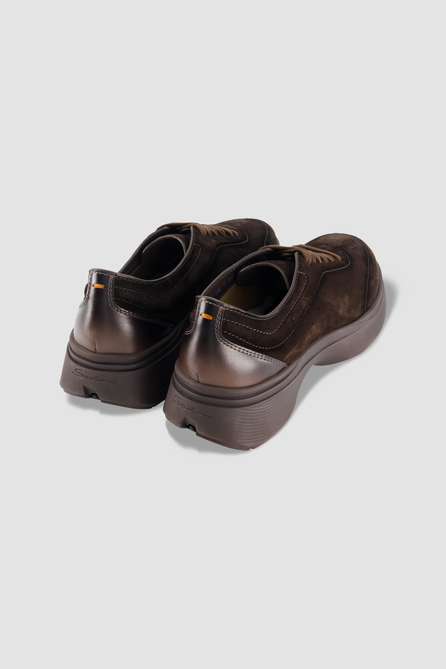 Santoni Brown Suede Sneaker