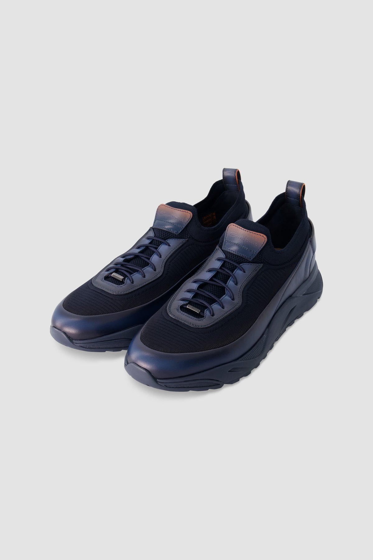 Santoni Navy Sneakers