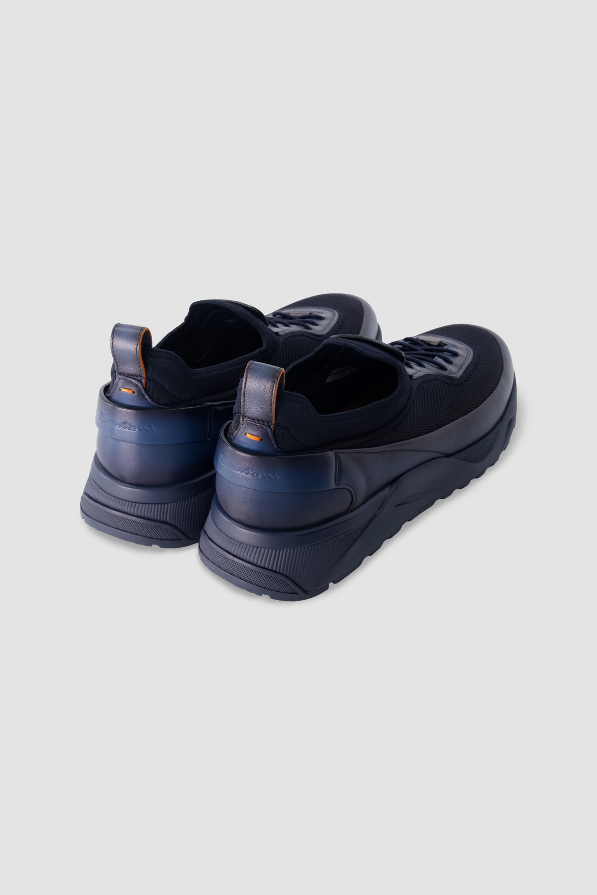 Santoni Navy Sneakers