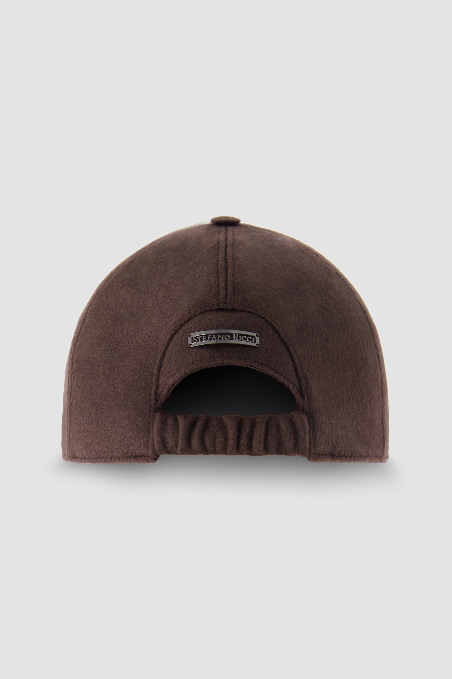 Stefano Ricci Brown Wool Embroidered Baseball Hat