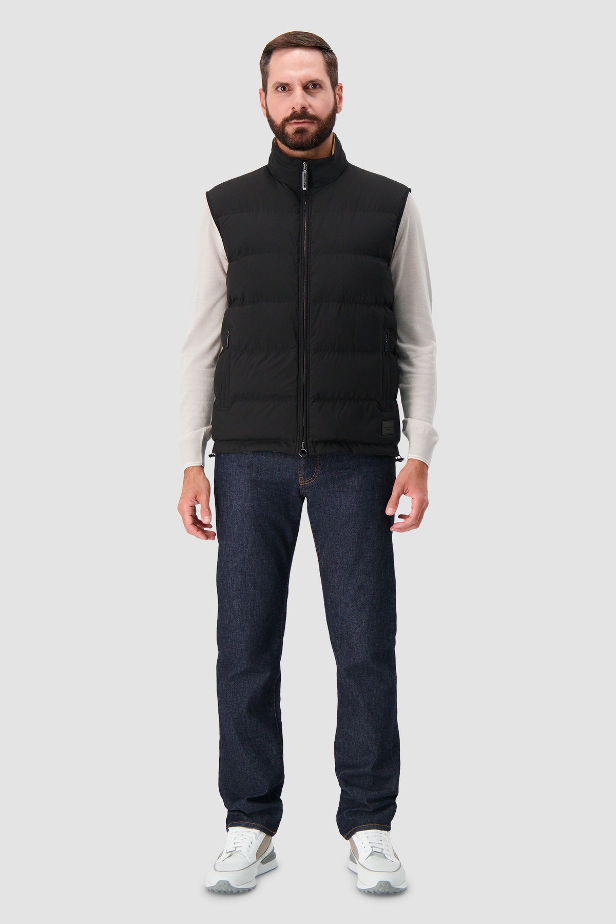 Stefano Ricci Black Sport Quilted Down Vest