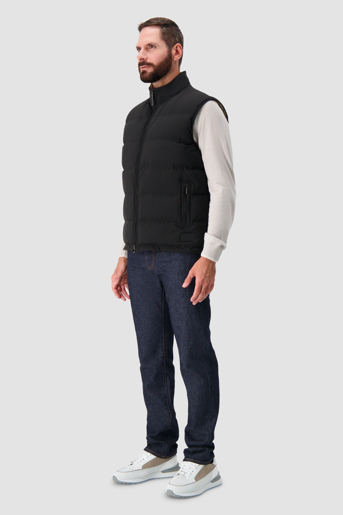 Stefano Ricci Black Sport Quilted Down Vest
