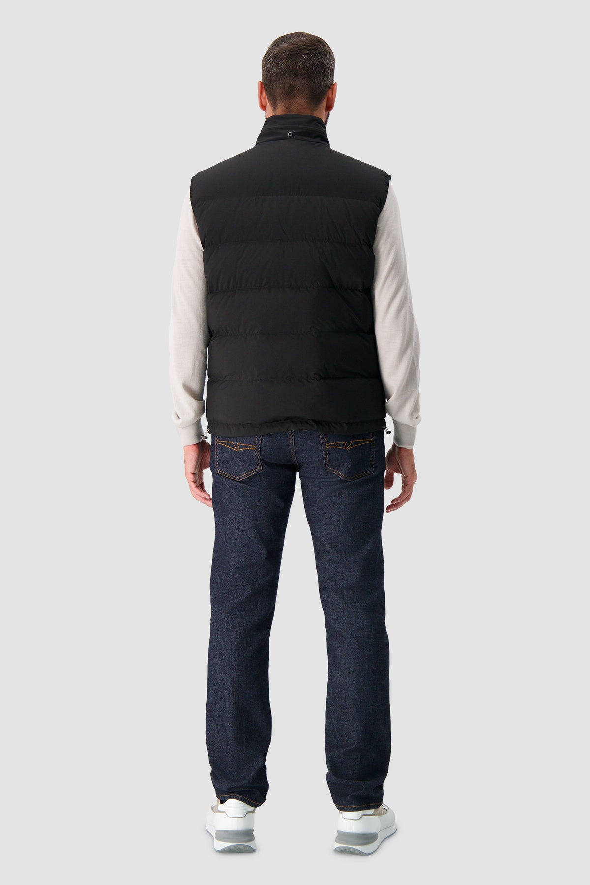Stefano Ricci Black Sport Quilted Down Vest
