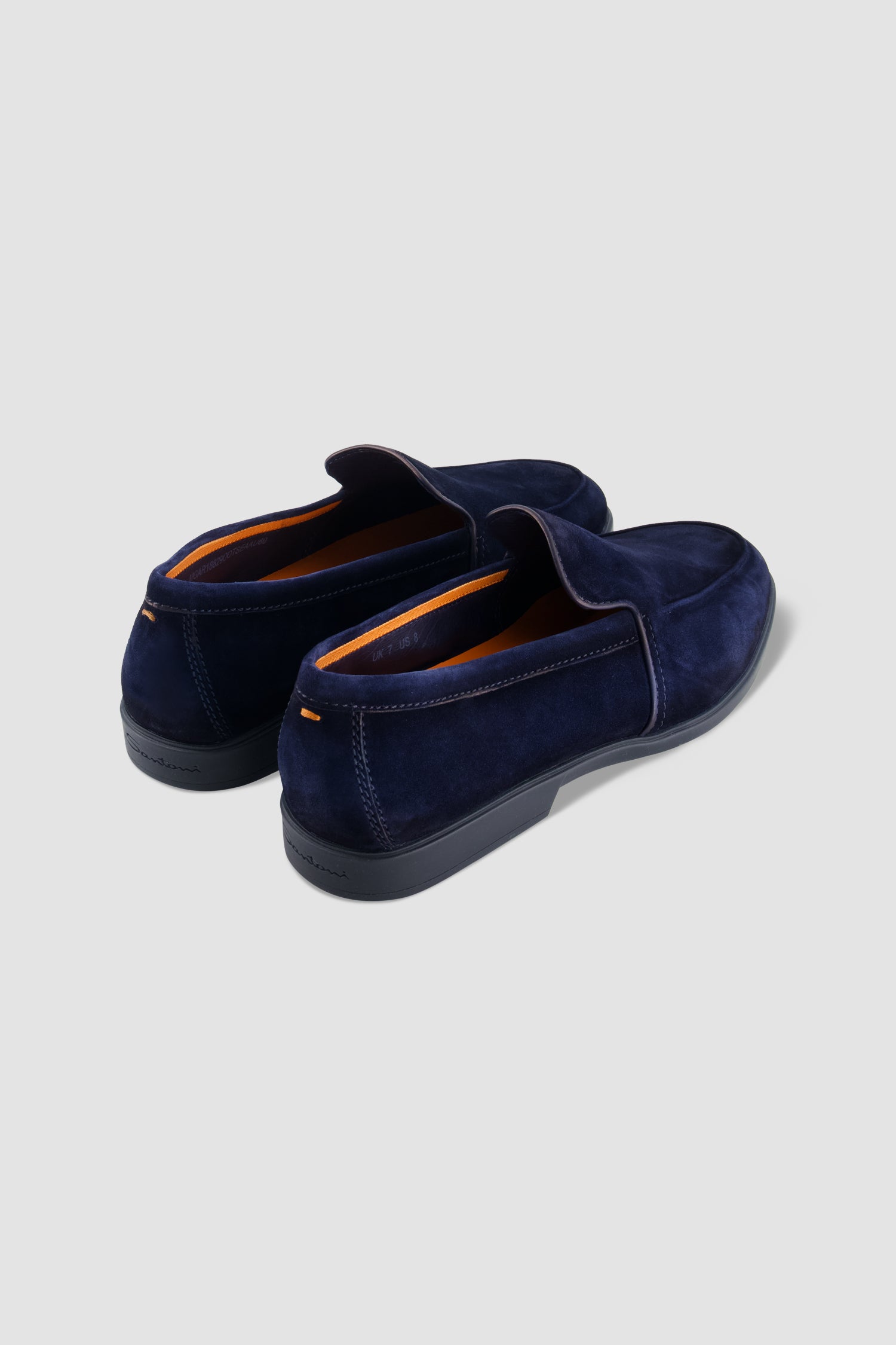 Santoni Navy Suede Slip-On Loafer II