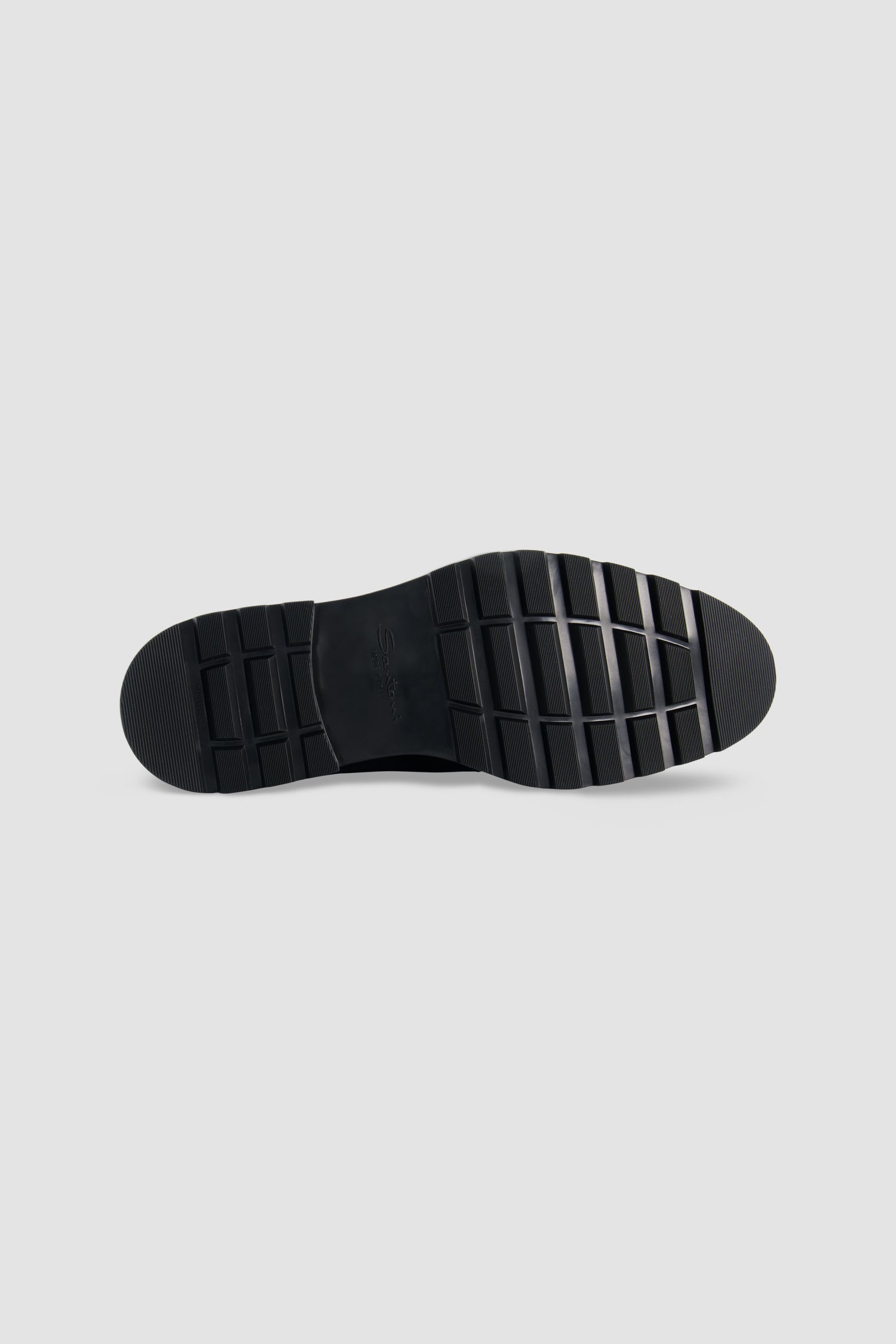 Santoni Black Suede Slip-On Chukka Boot