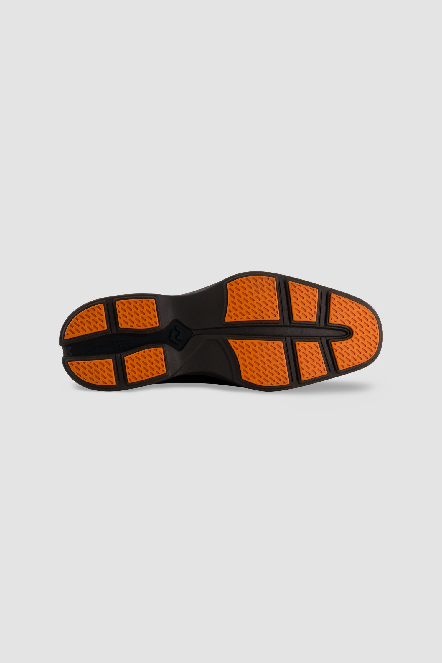 Santoni Brown Leather Penny Loafer