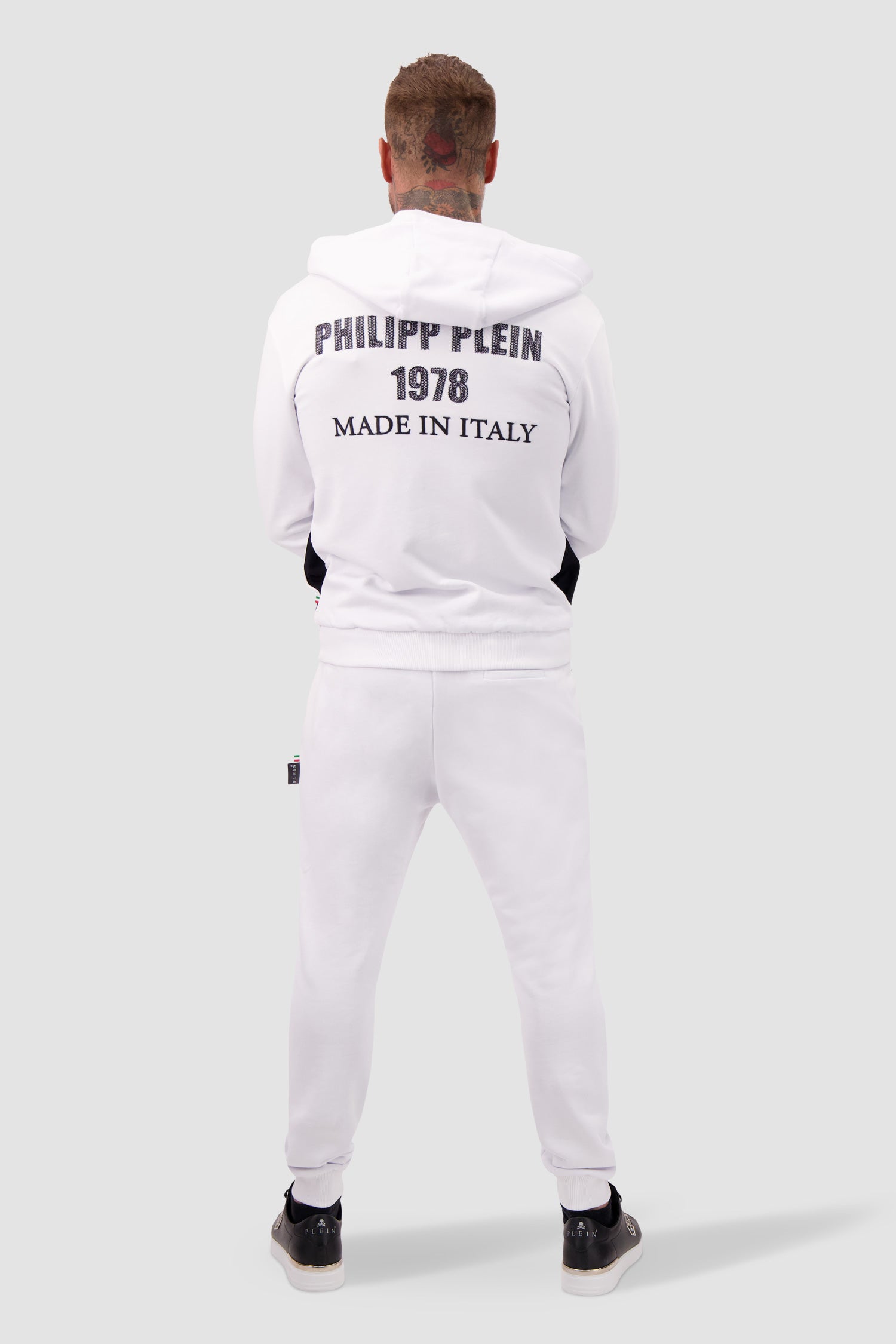 Mens white 2025 tracksuit top