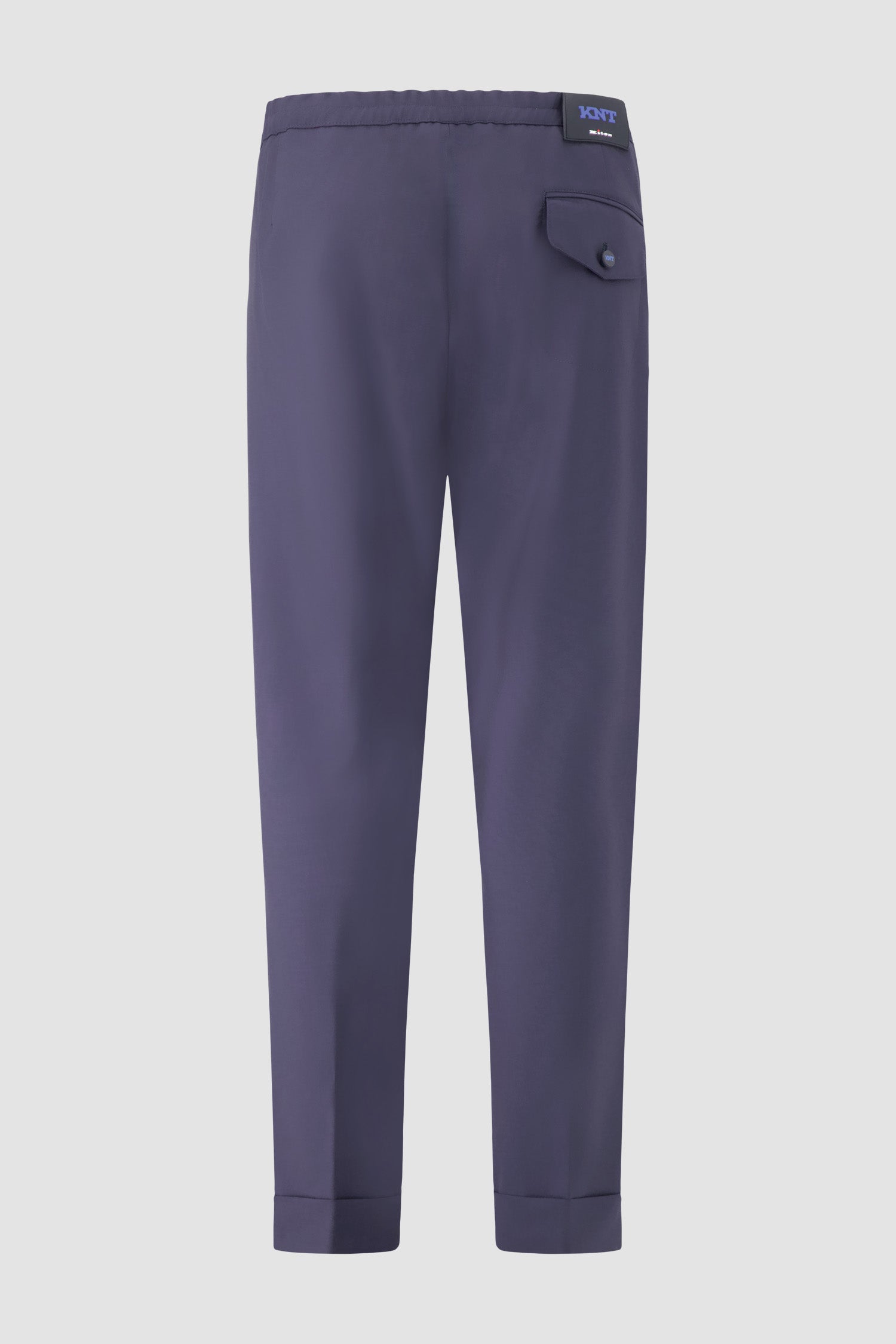 Kiton Dark Grey Wool Trousers