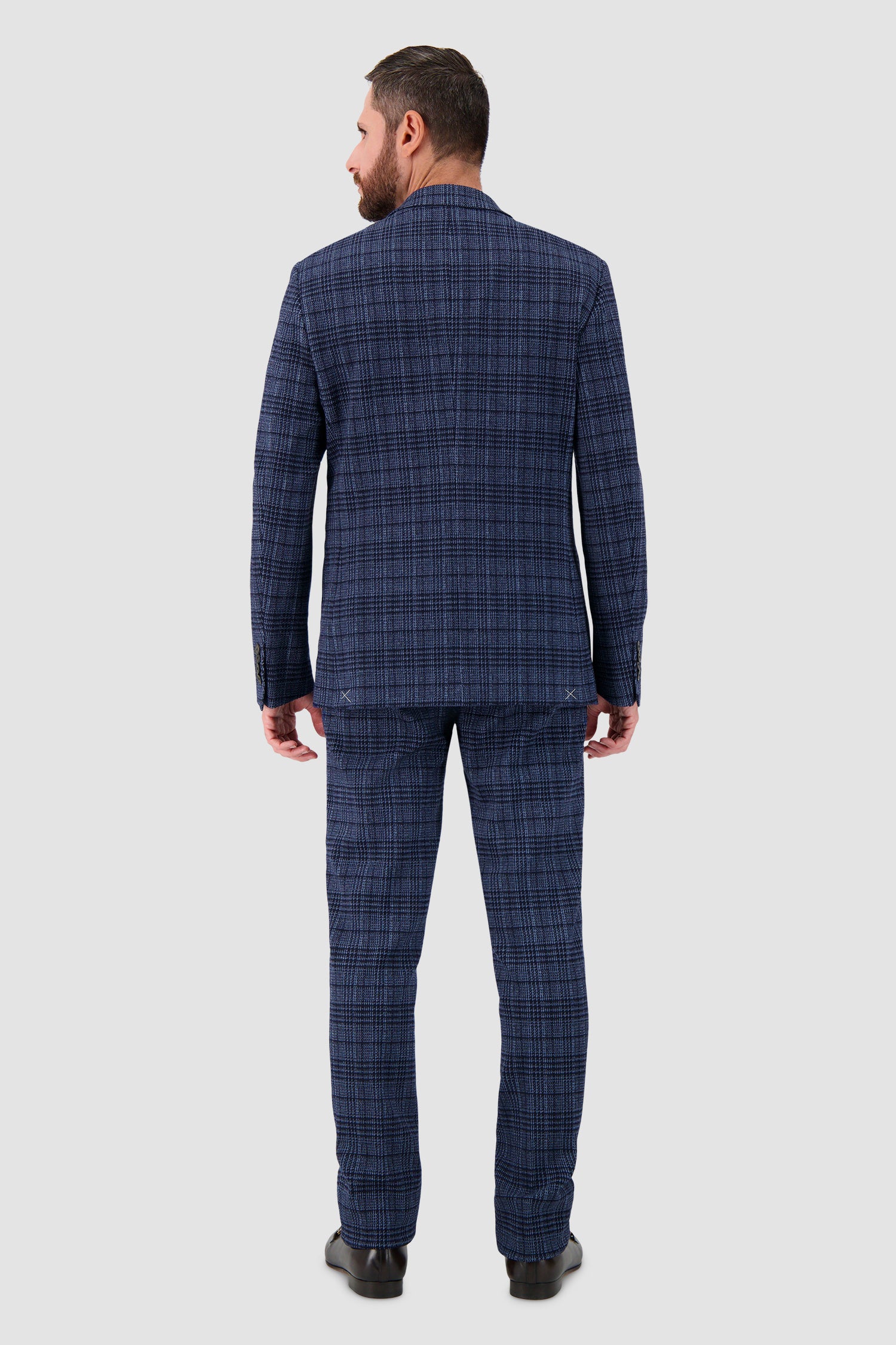 Etro Milano Navy Plaid Blazer