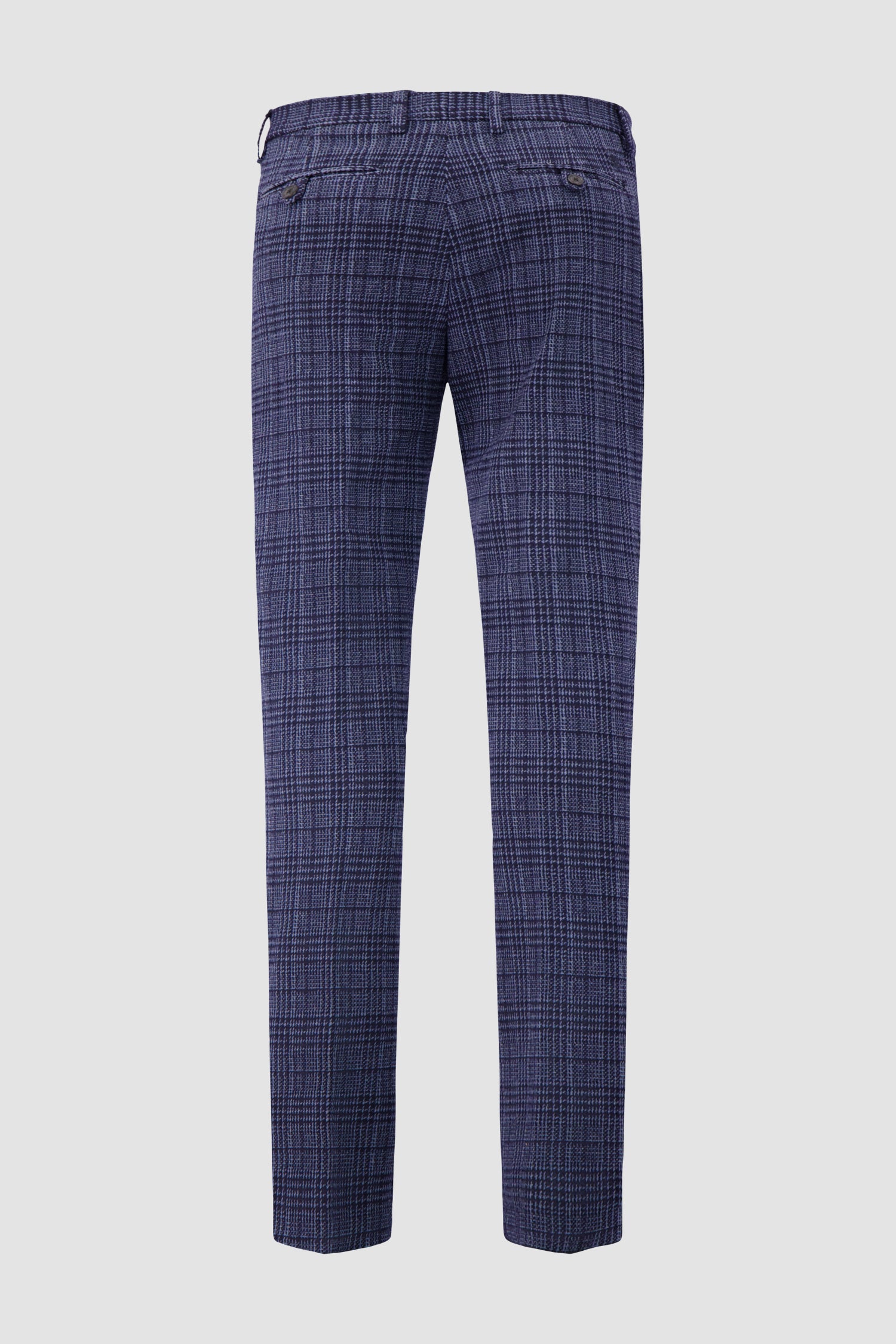 Etro Milano Navy Plaid Trousers