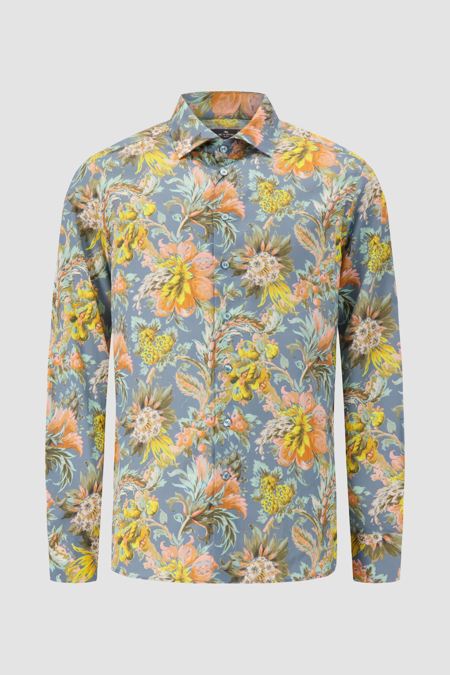 Etro Milano Multicoloured Botanical Floral Shirt